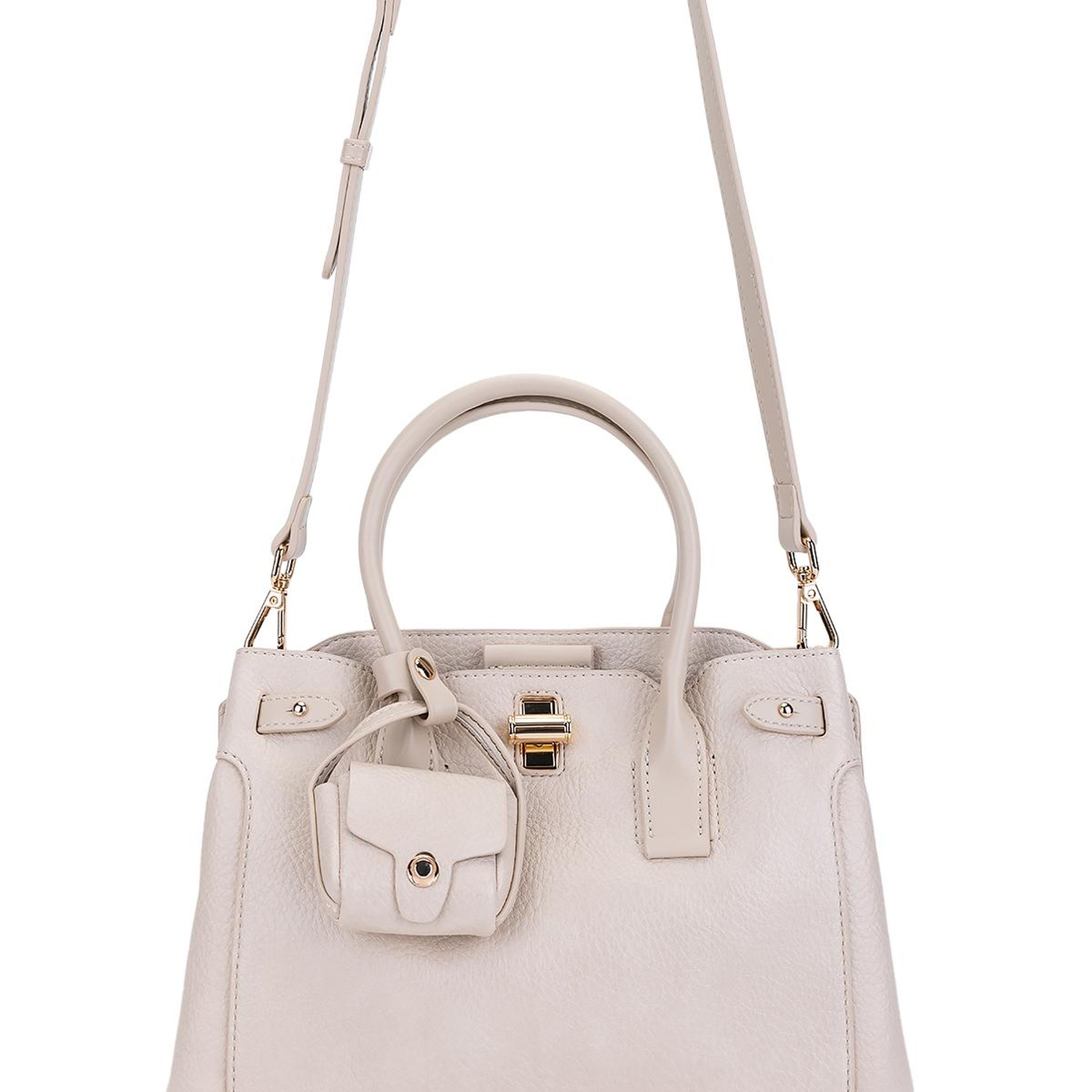 Tamer Tanca Kadın Suni Deri Bej El Çantası