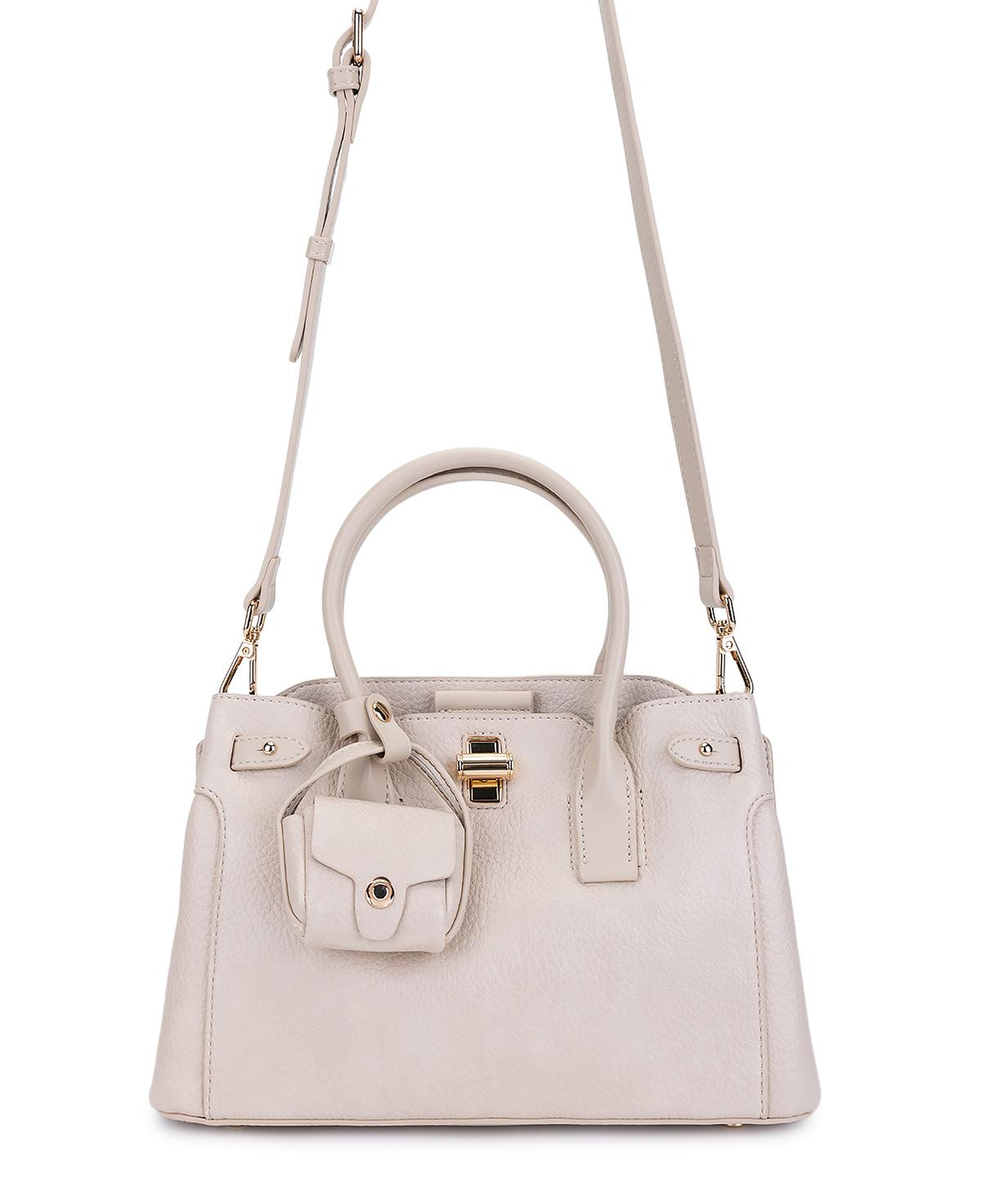 Tamer Tanca Kadın Suni Deri Bej El Çantası