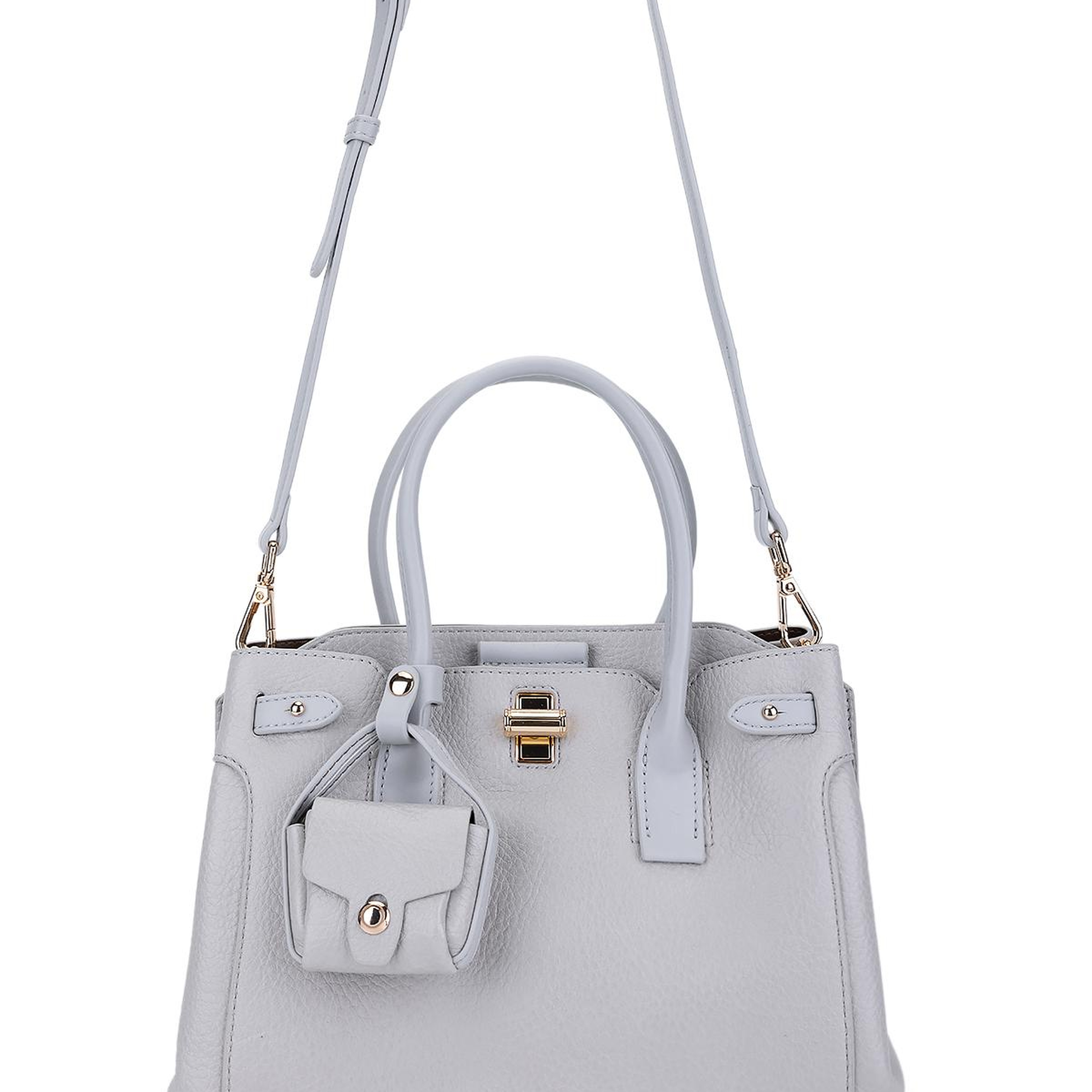 Tamer Tanca Kadın Suni Deri Gri El Çantası