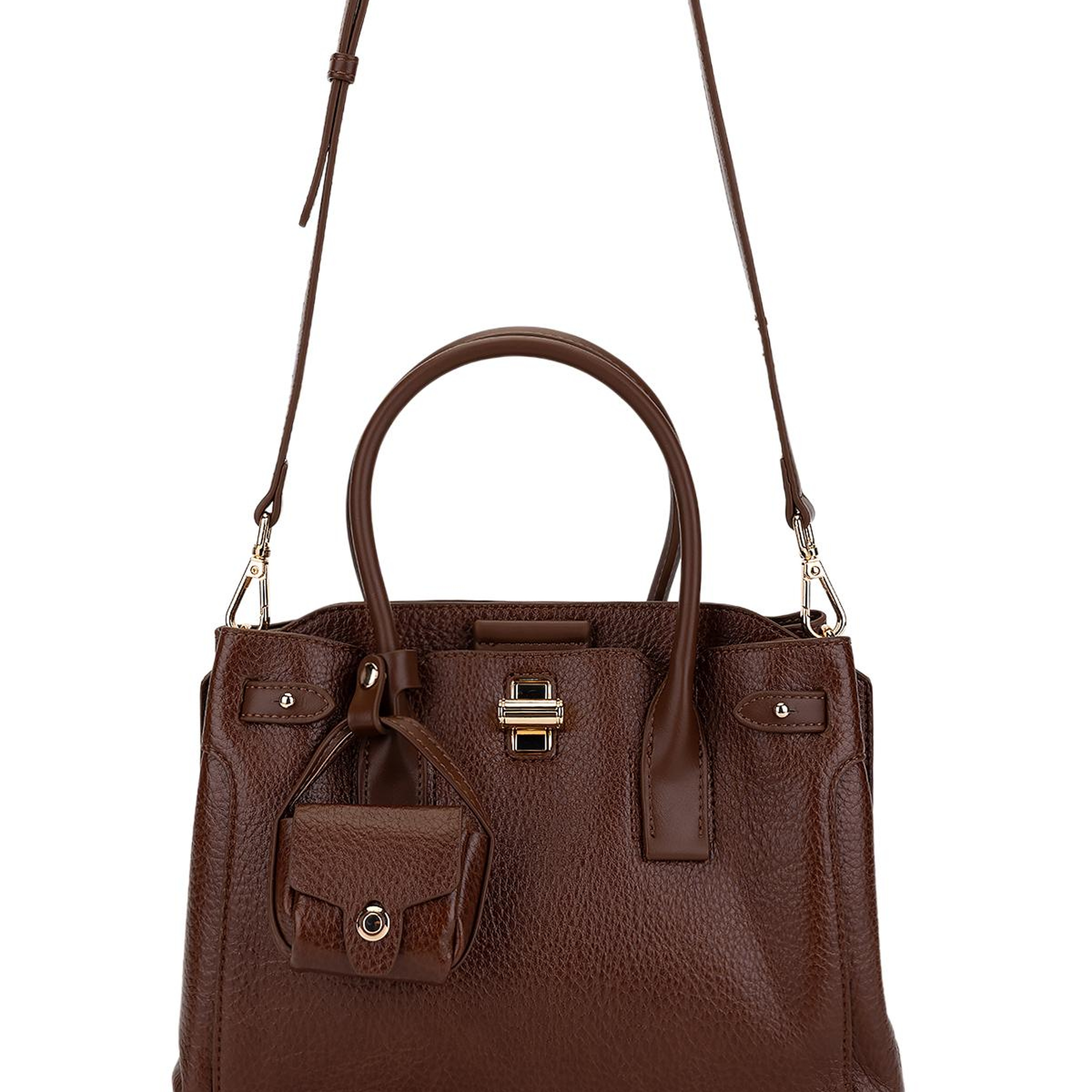 Tamer Tanca Kadın Suni Deri Kahverengi El Çantası