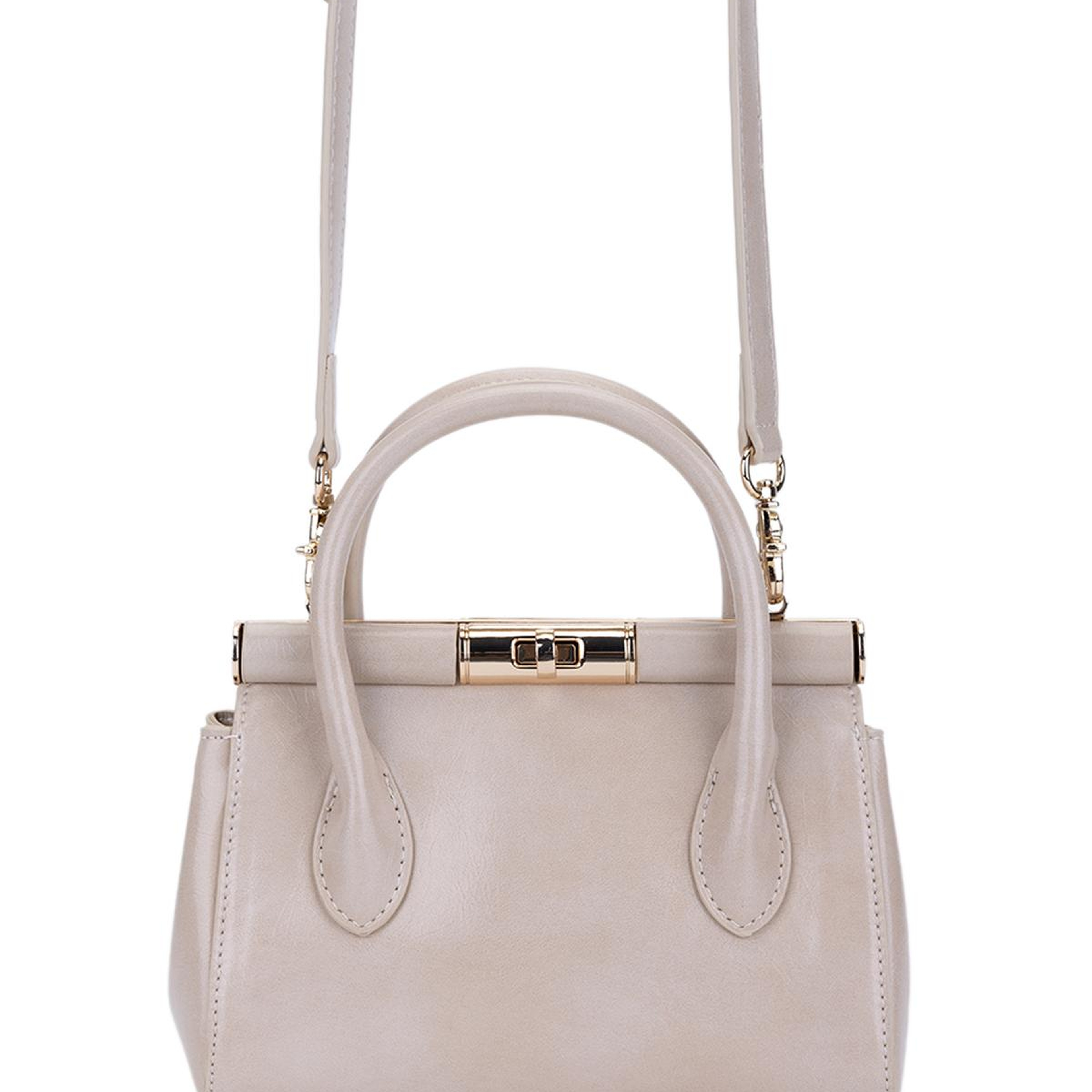 Tamer Tanca Kadın Suni Deri Bej El Çantası