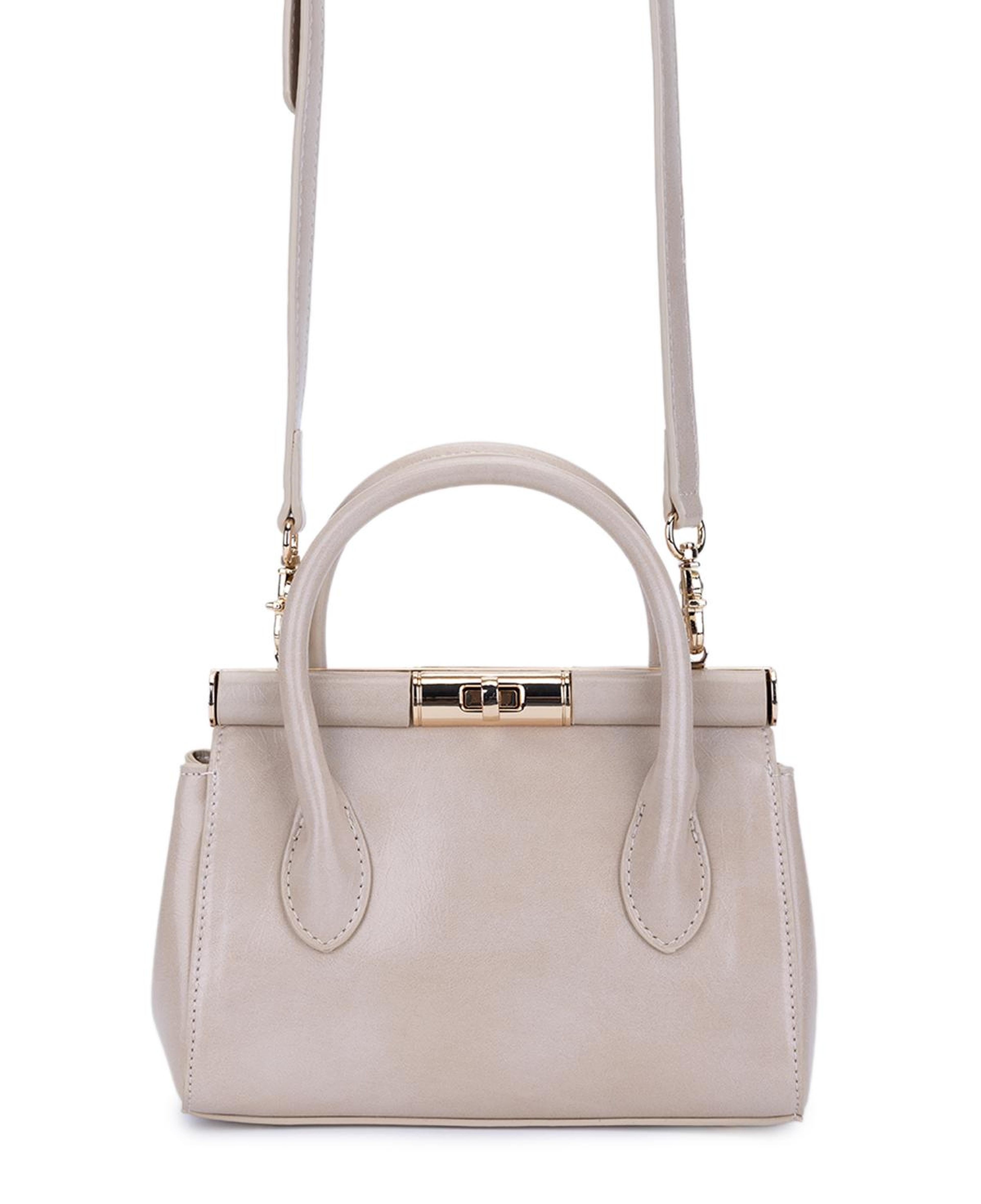 Tamer Tanca Kadın Suni Deri Bej El Çantası