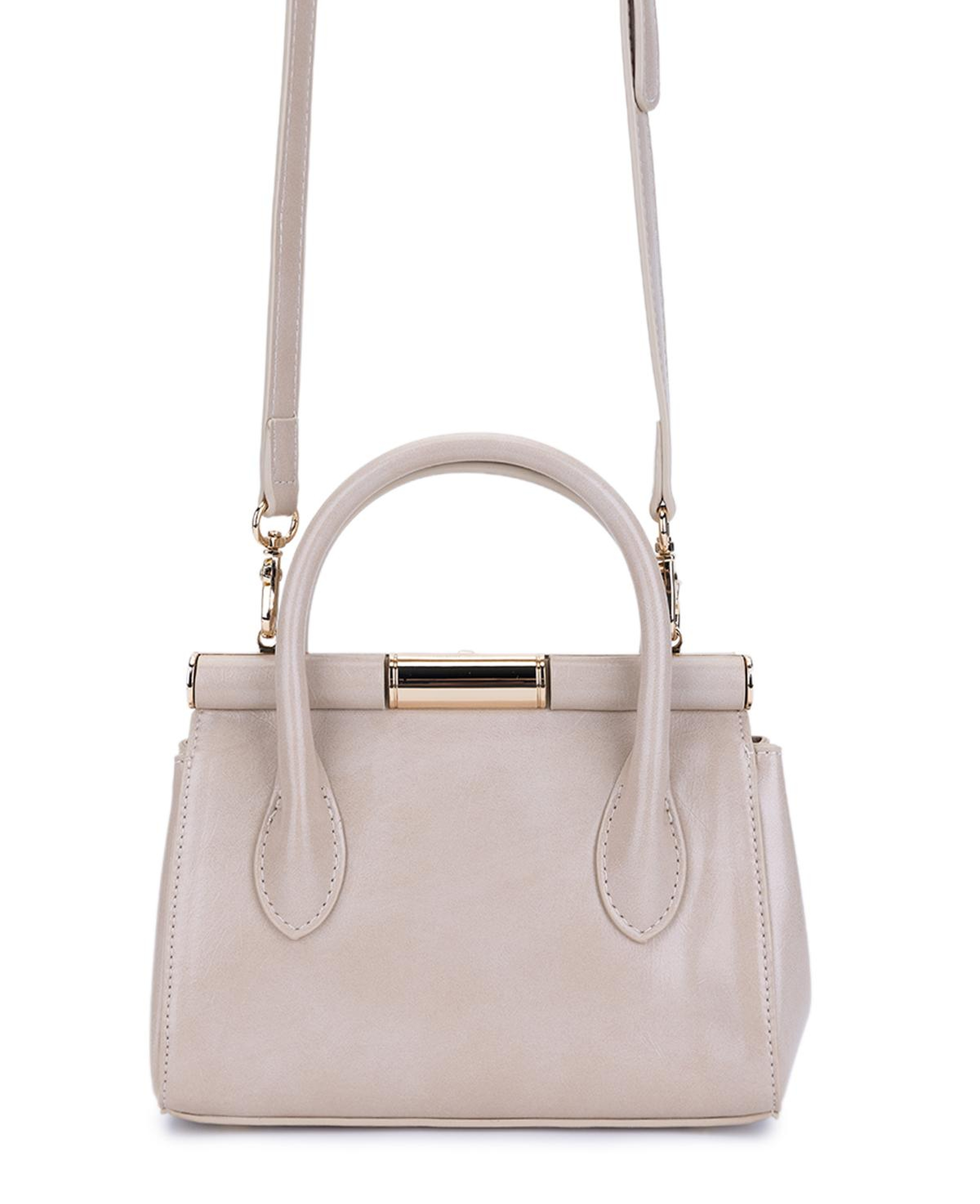 Tamer Tanca Kadın Suni Deri Bej El Çantası