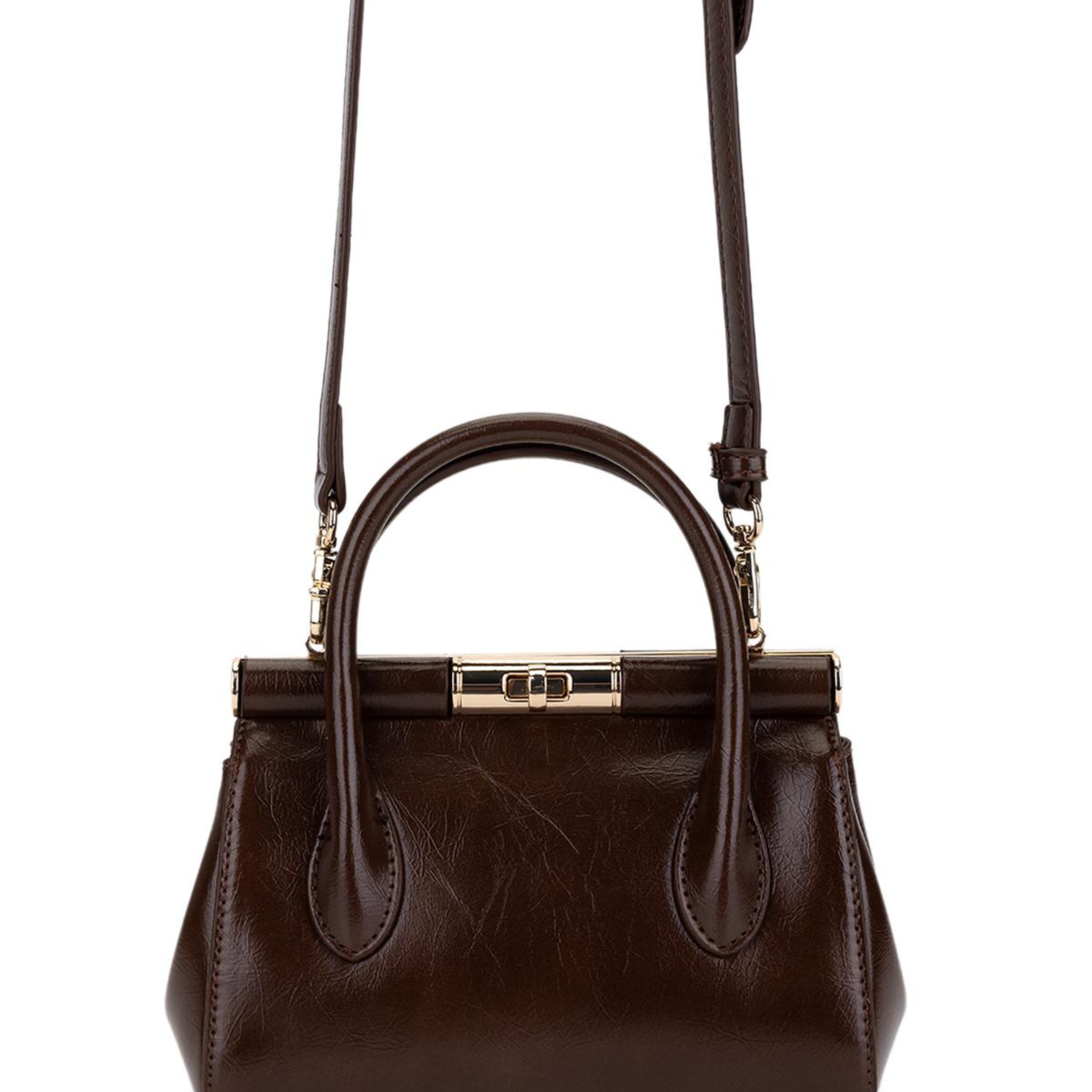 Tamer Tanca Kadın Suni Deri Kahverengi El Çantası