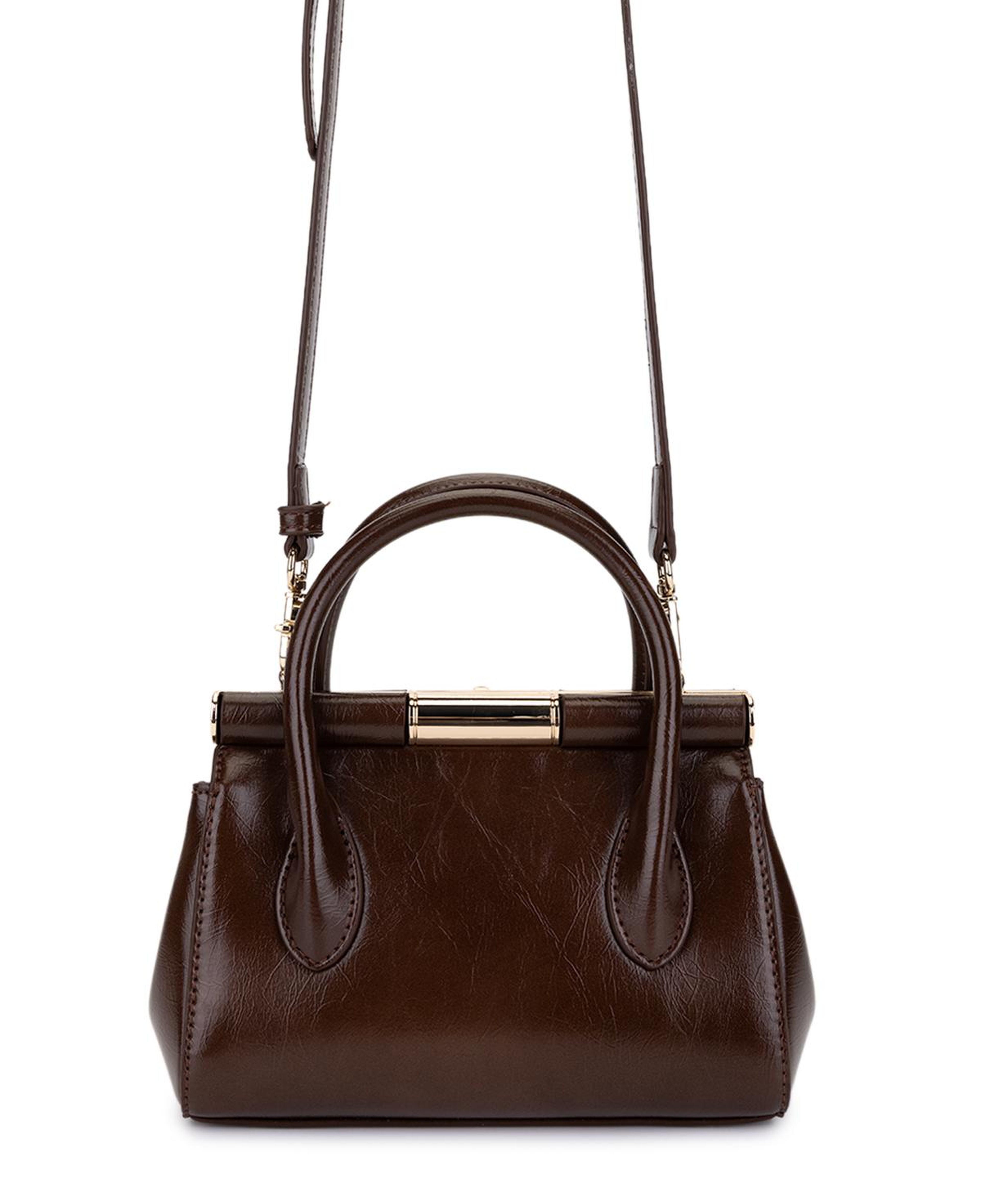 Tamer Tanca Kadın Suni Deri Kahverengi El Çantası