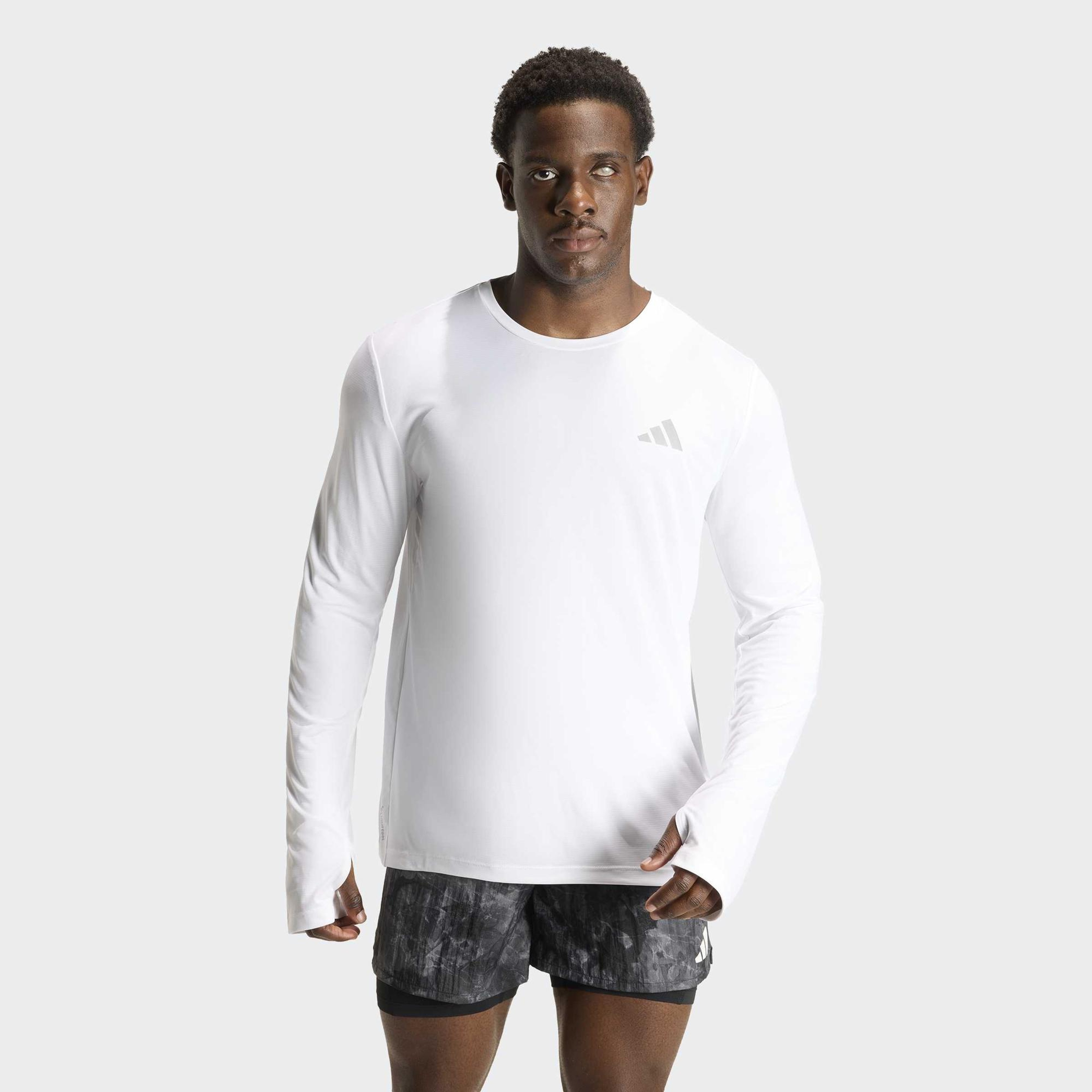 adidas Adi365 Running Essentials Erkek Beyaz Koşu Sweatshirt