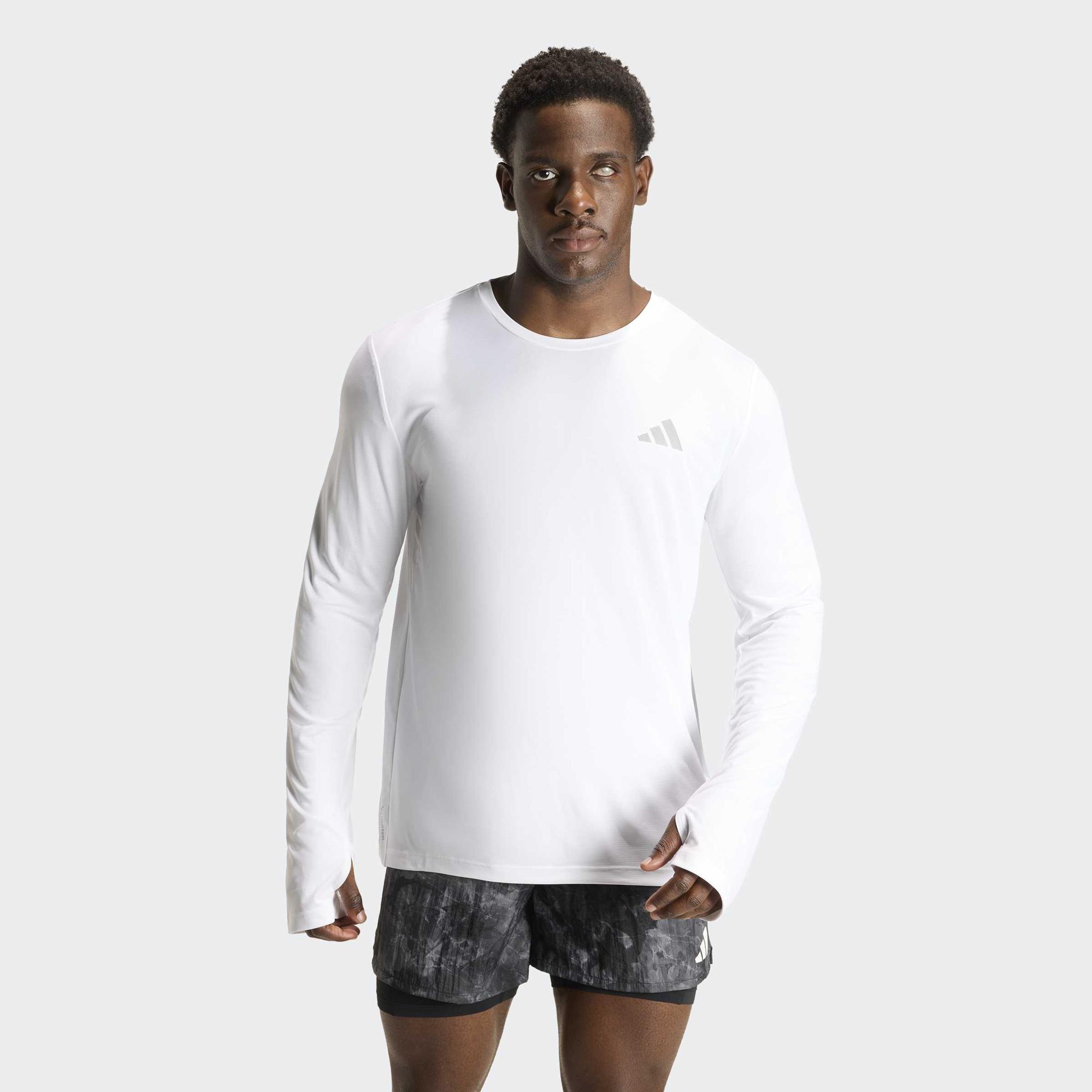 adidas Adi365 Running Essentials Erkek Beyaz Koşu Sweatshirt