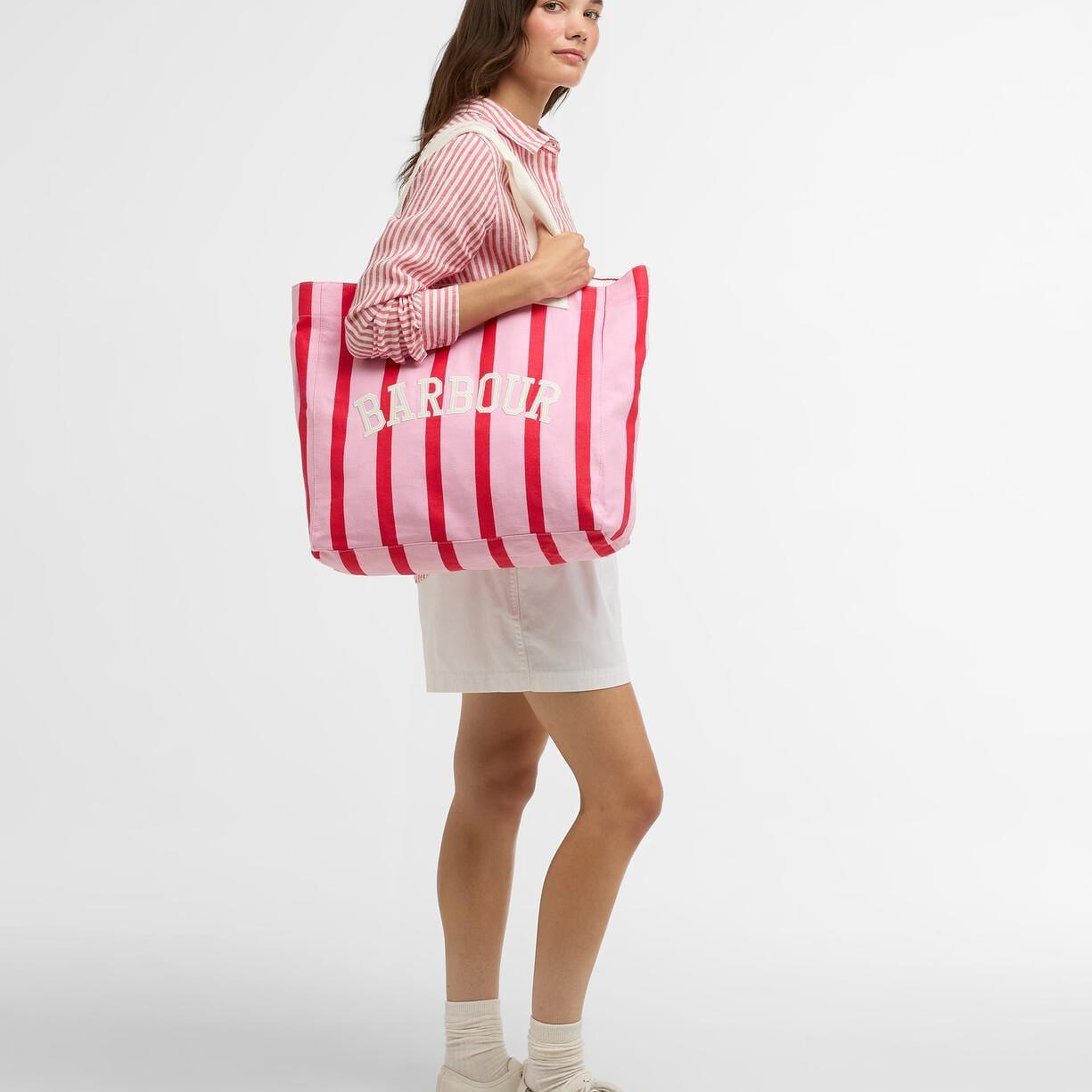 Barbour Emily Stripe Kol Çantası