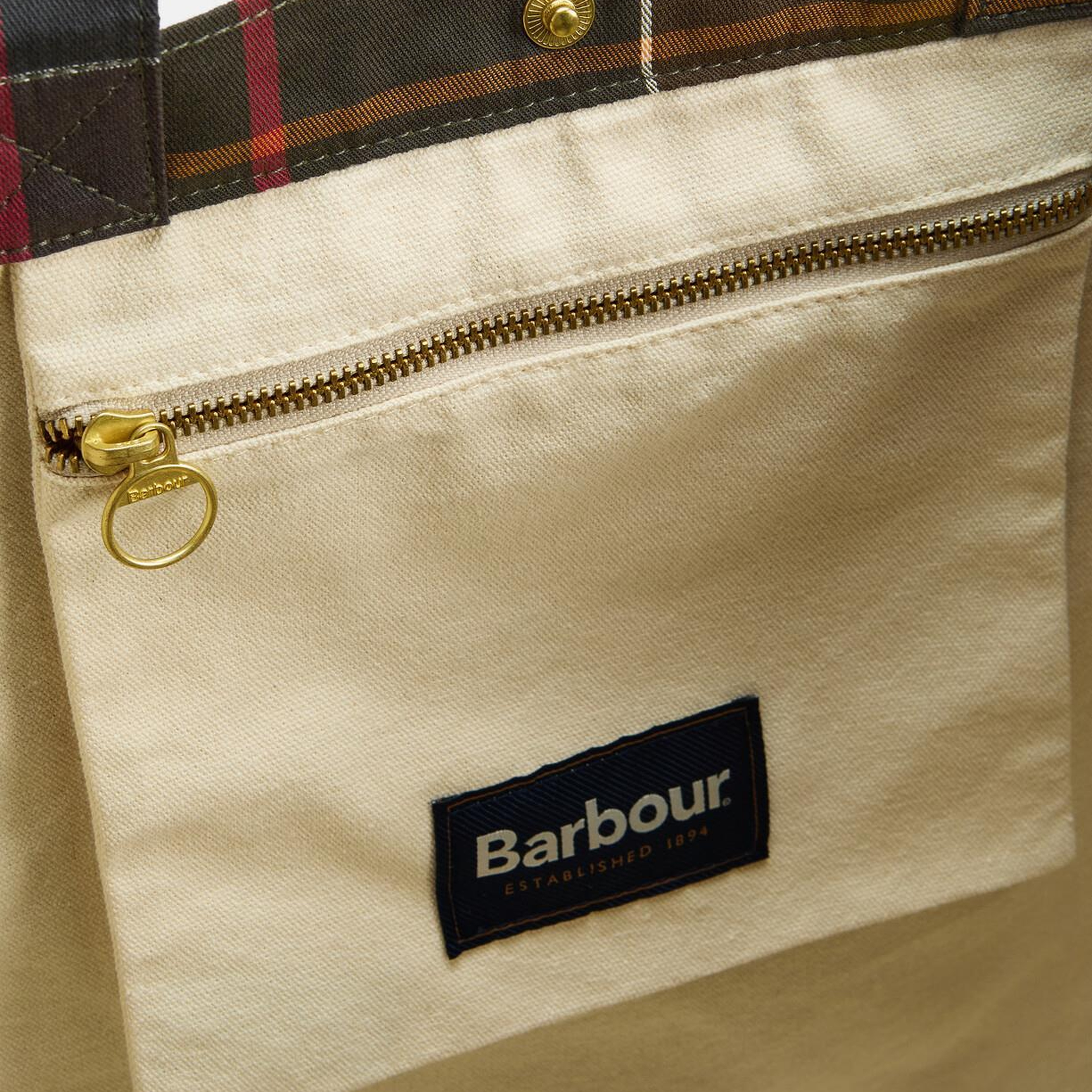 Barbour Telfield Tartan Tote Kol Çantası