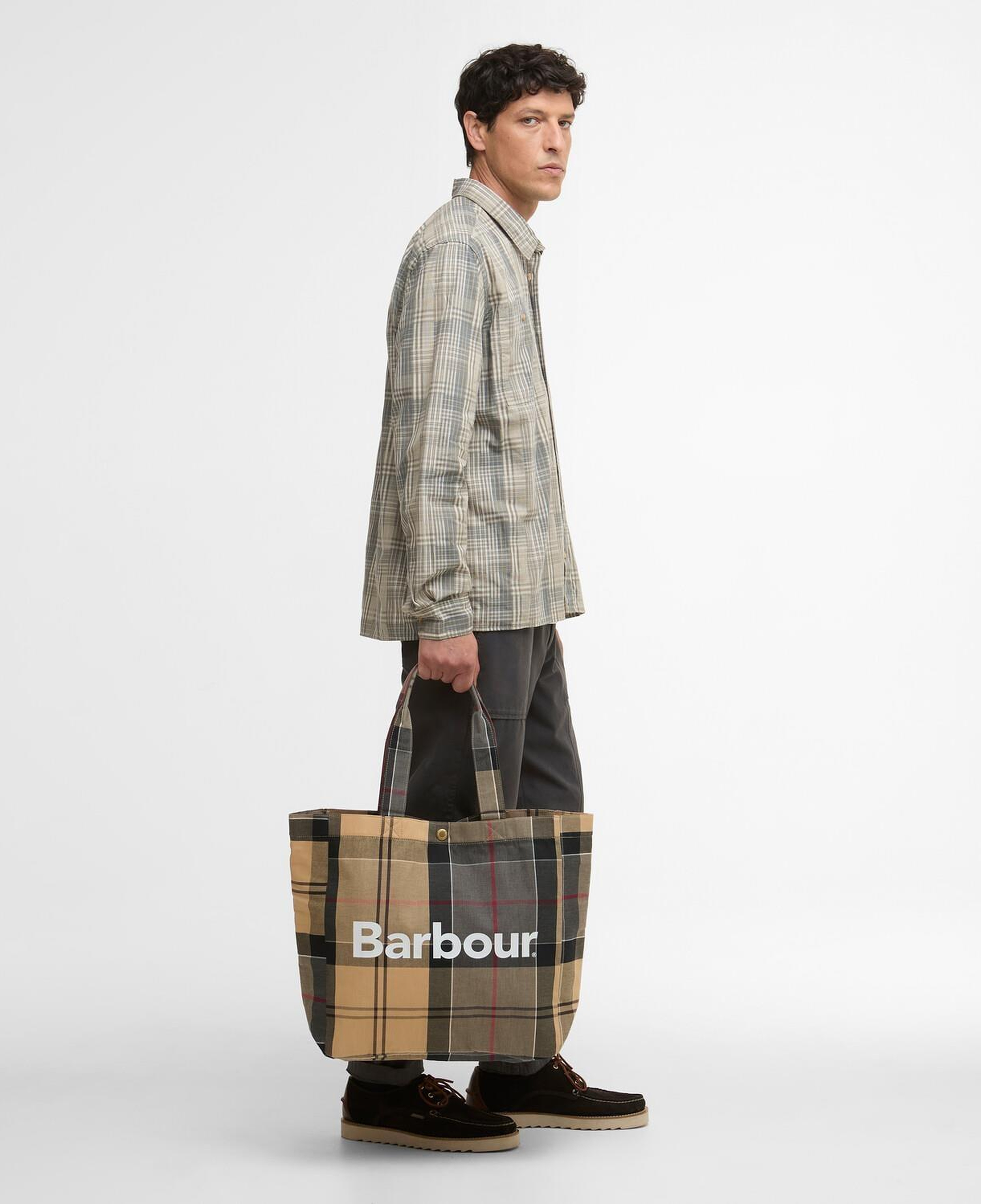 Barbour Telfield Tartan Tote Kol Çantası