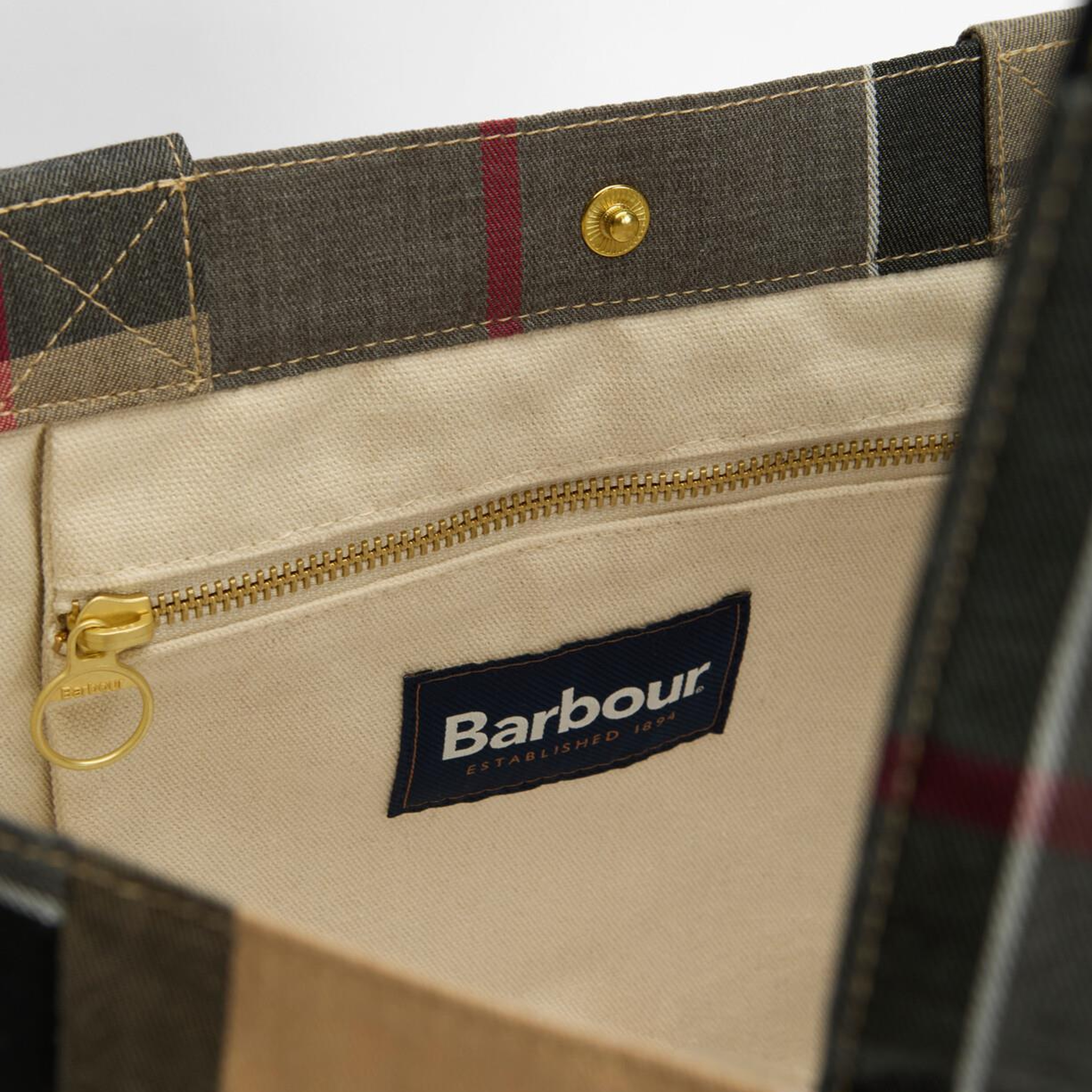 Barbour Telfield Tartan Tote Kol Çantası