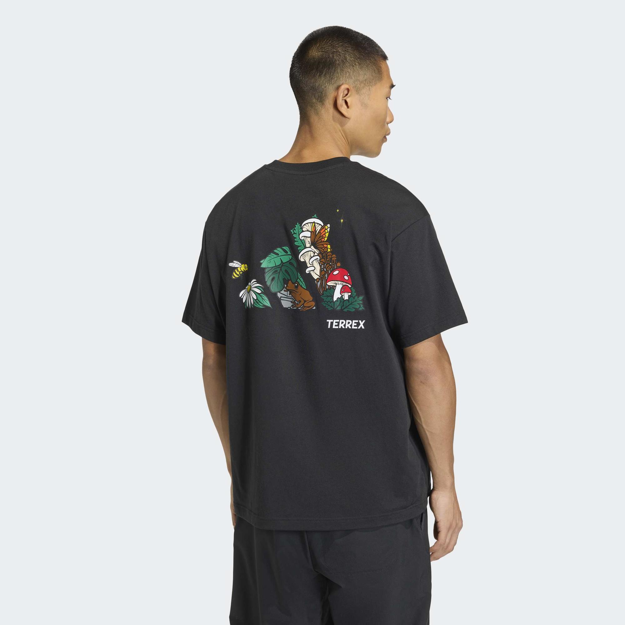 adidas Nature Yürüyüş Erkek Siyah T-Shirt KB9663 | FashFed