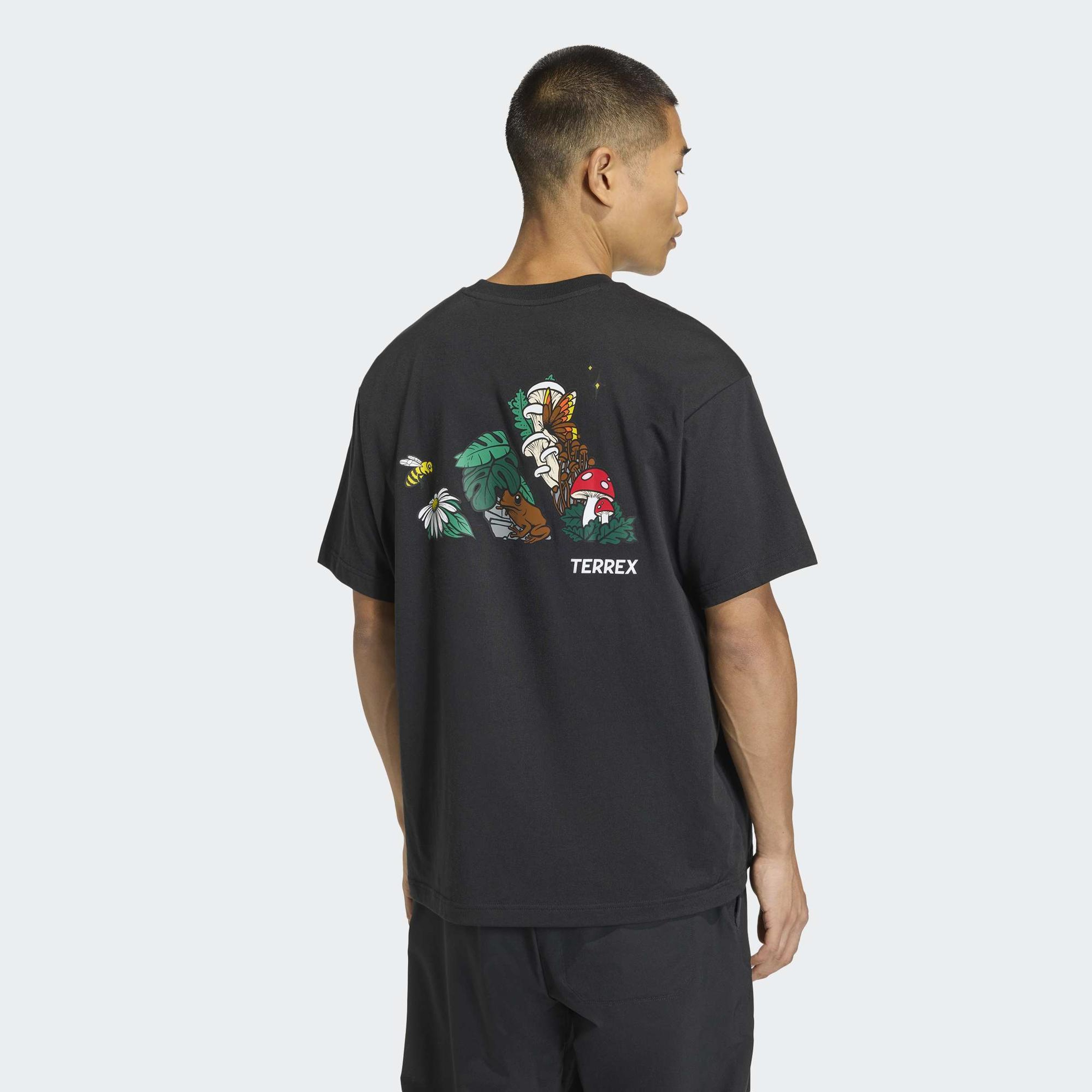 adidas Nature Yürüyüş Erkek Siyah T-Shirt