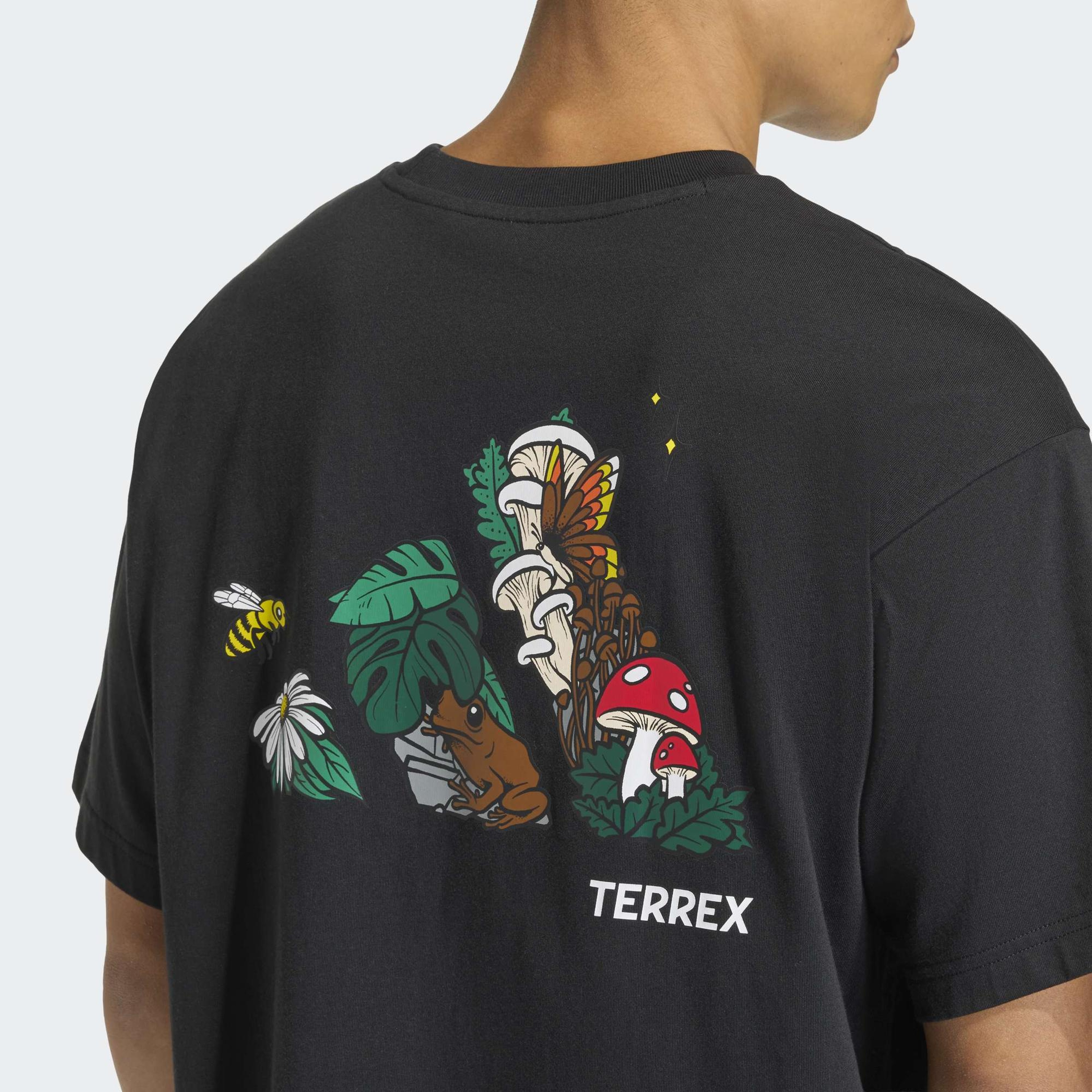adidas Nature Yürüyüş Erkek Siyah T-Shirt