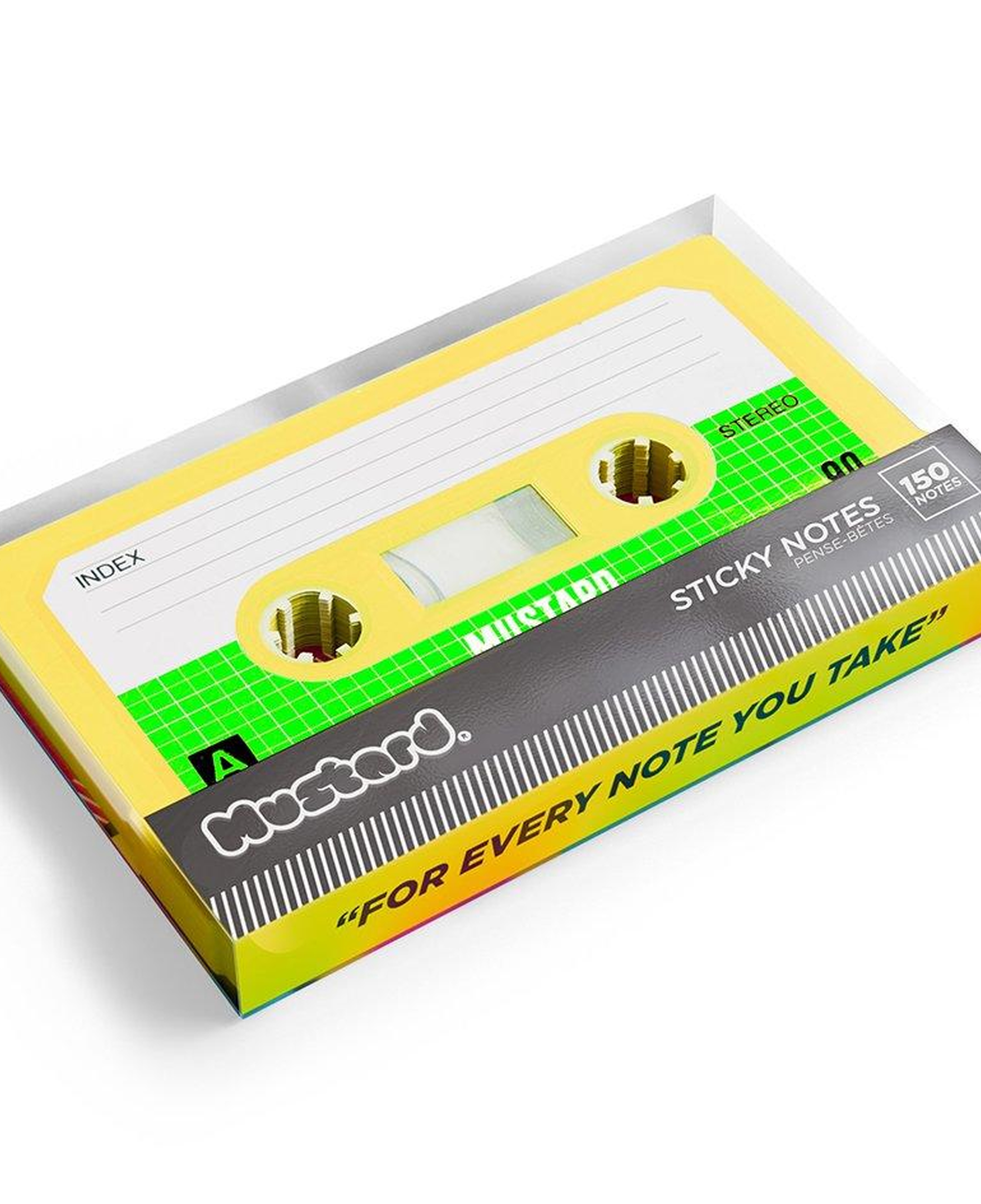 Mustard Kaset Sticky Not Kağıdı