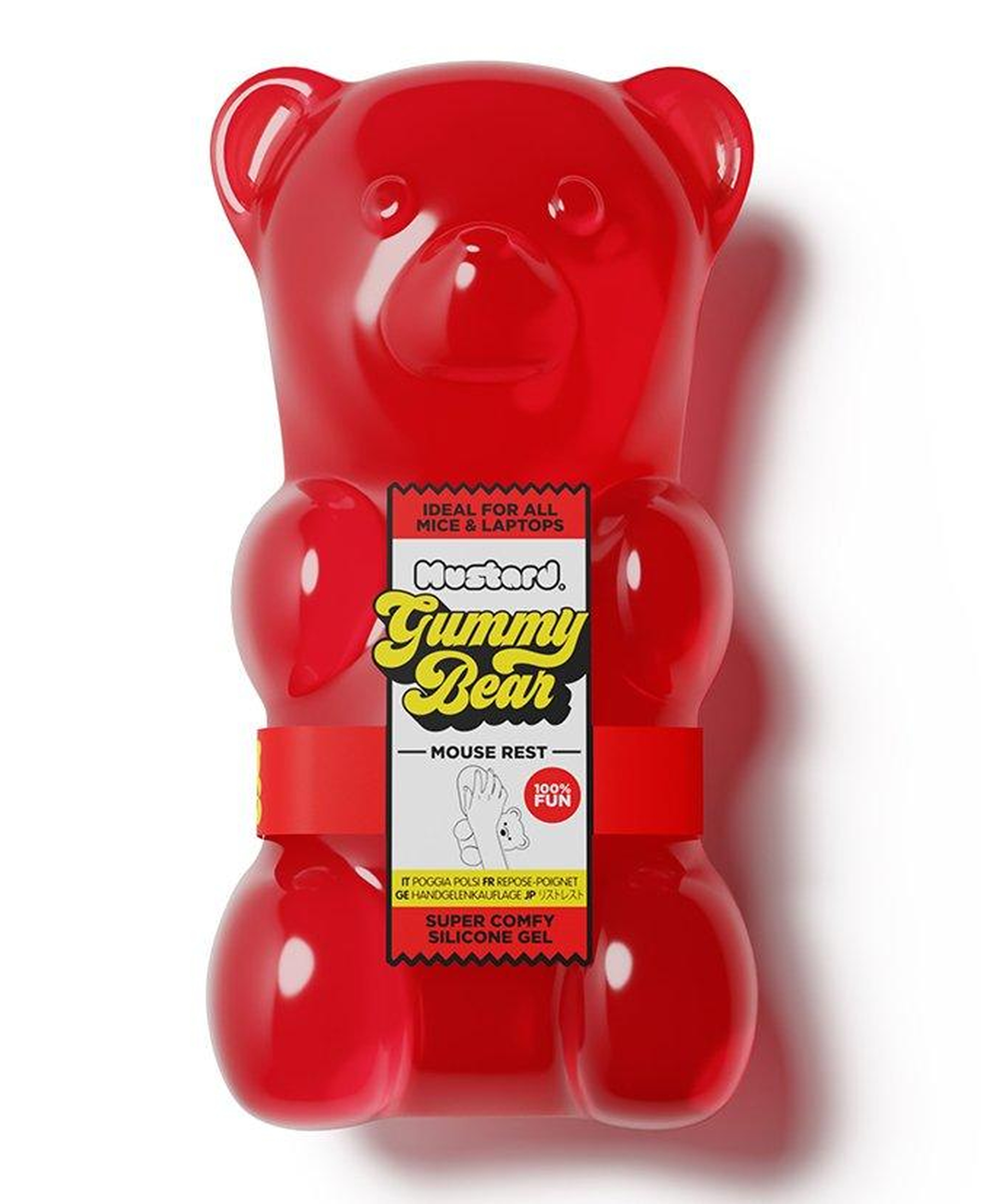 Mustard Gummy Bear Mouse Bilek Desteği - Kırmızı