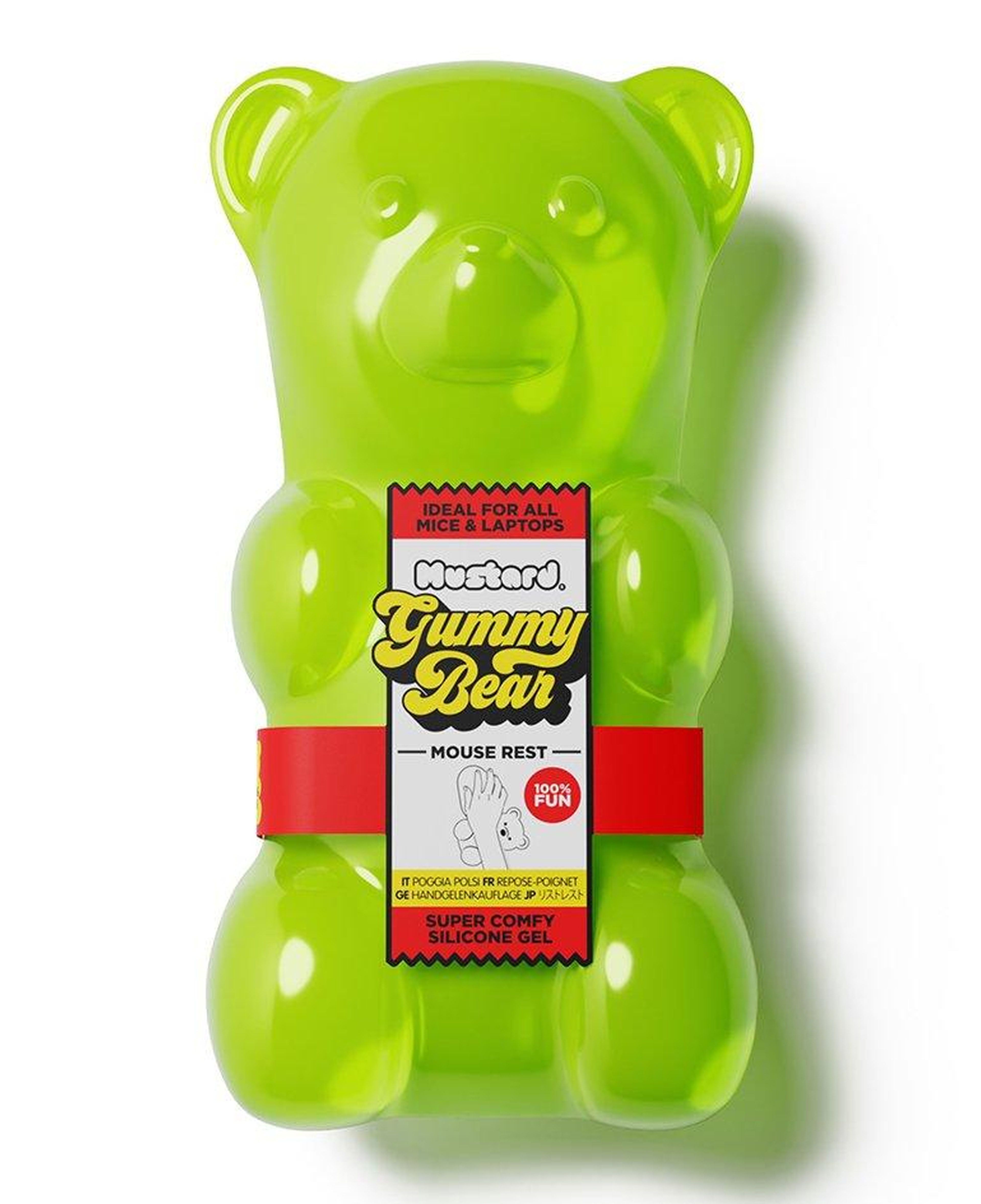 Mustard Gummy Bear Mouse Bilek Desteği - Yeşil