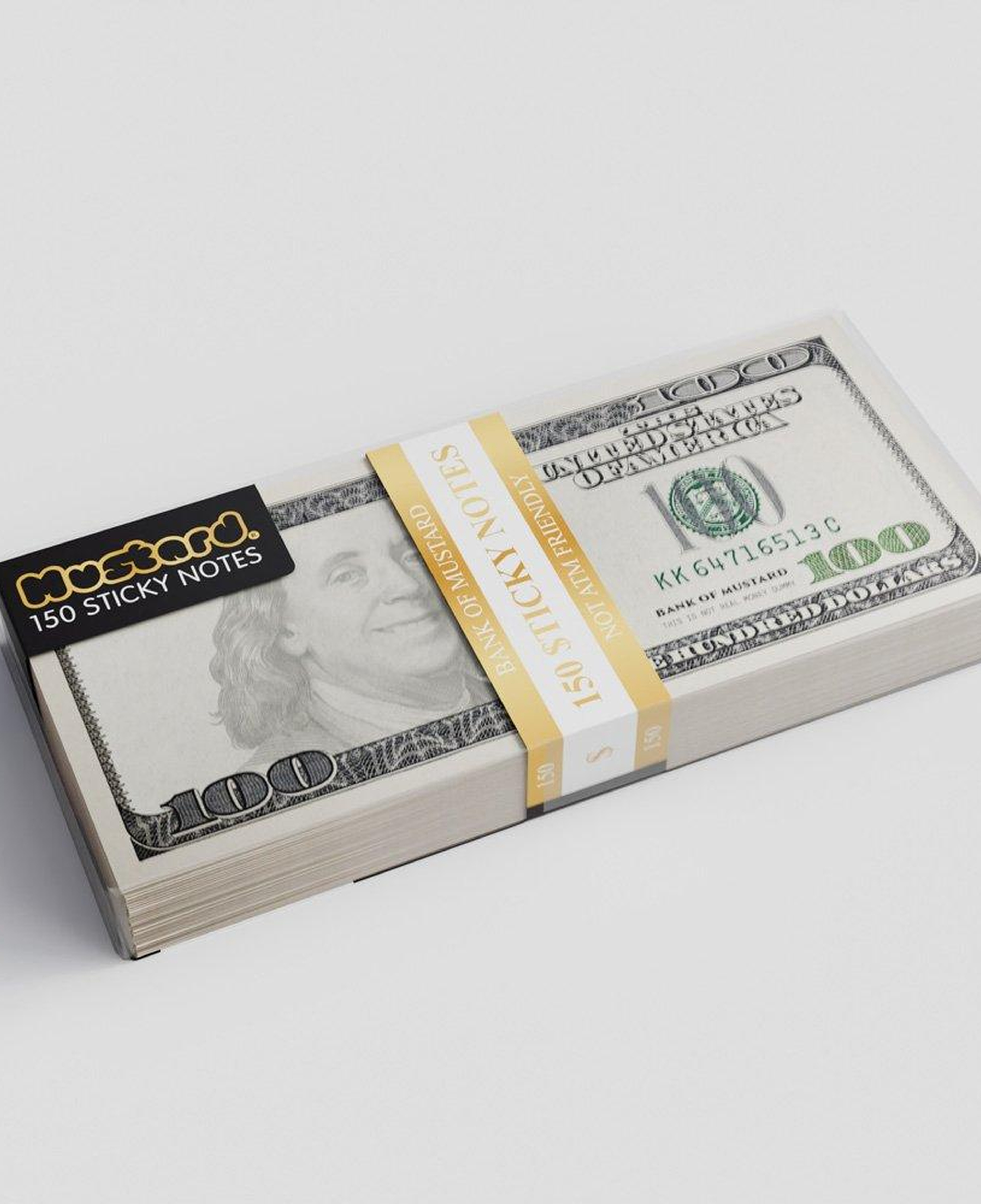 Mustard Cash Sticky Notes Not Kağıdı