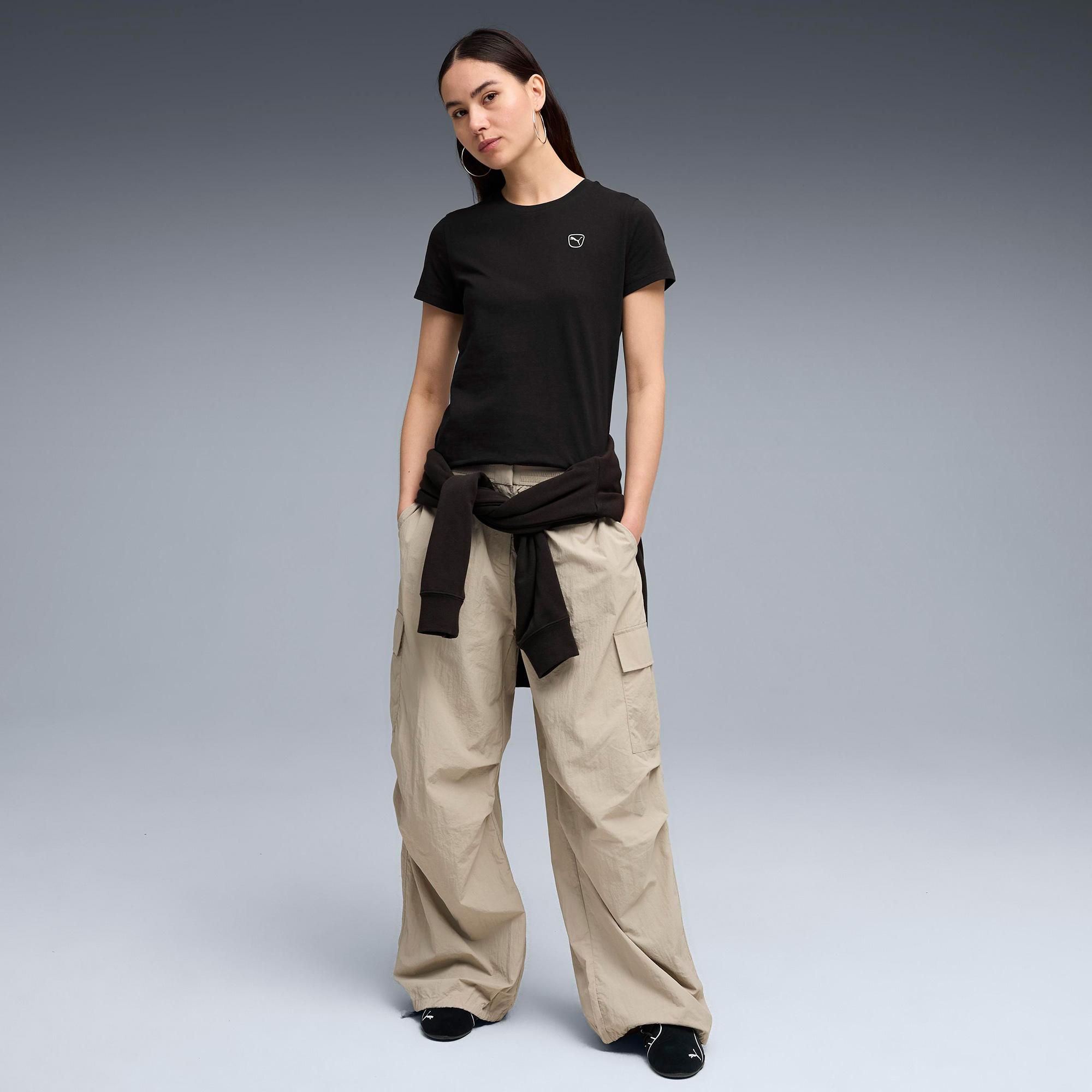 Puma Ess Elevated Tk Kadın Siyah T-Shirt