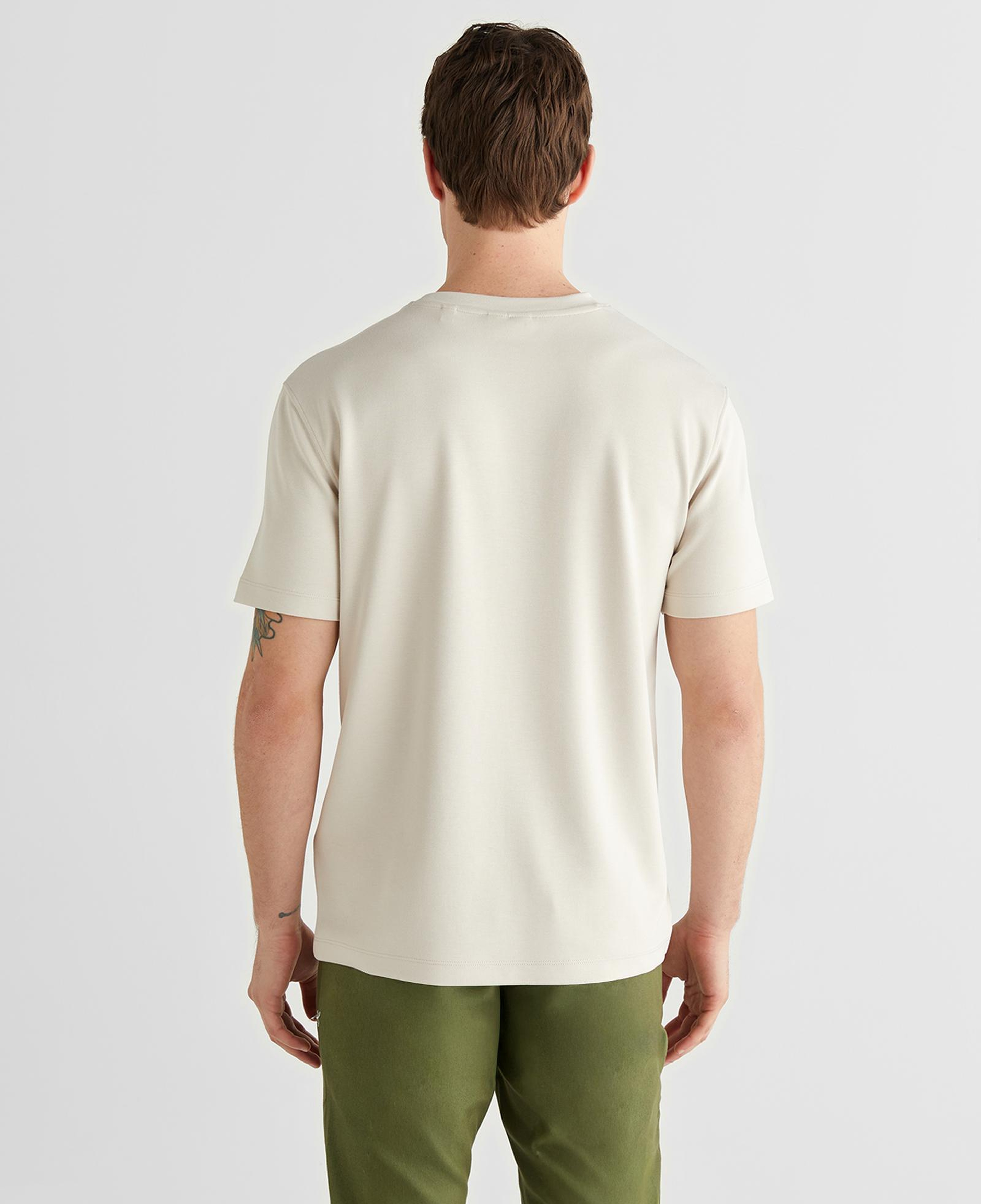 GANT Erkek Krem Bisiklet Yaka Regular Fit T-Shirt