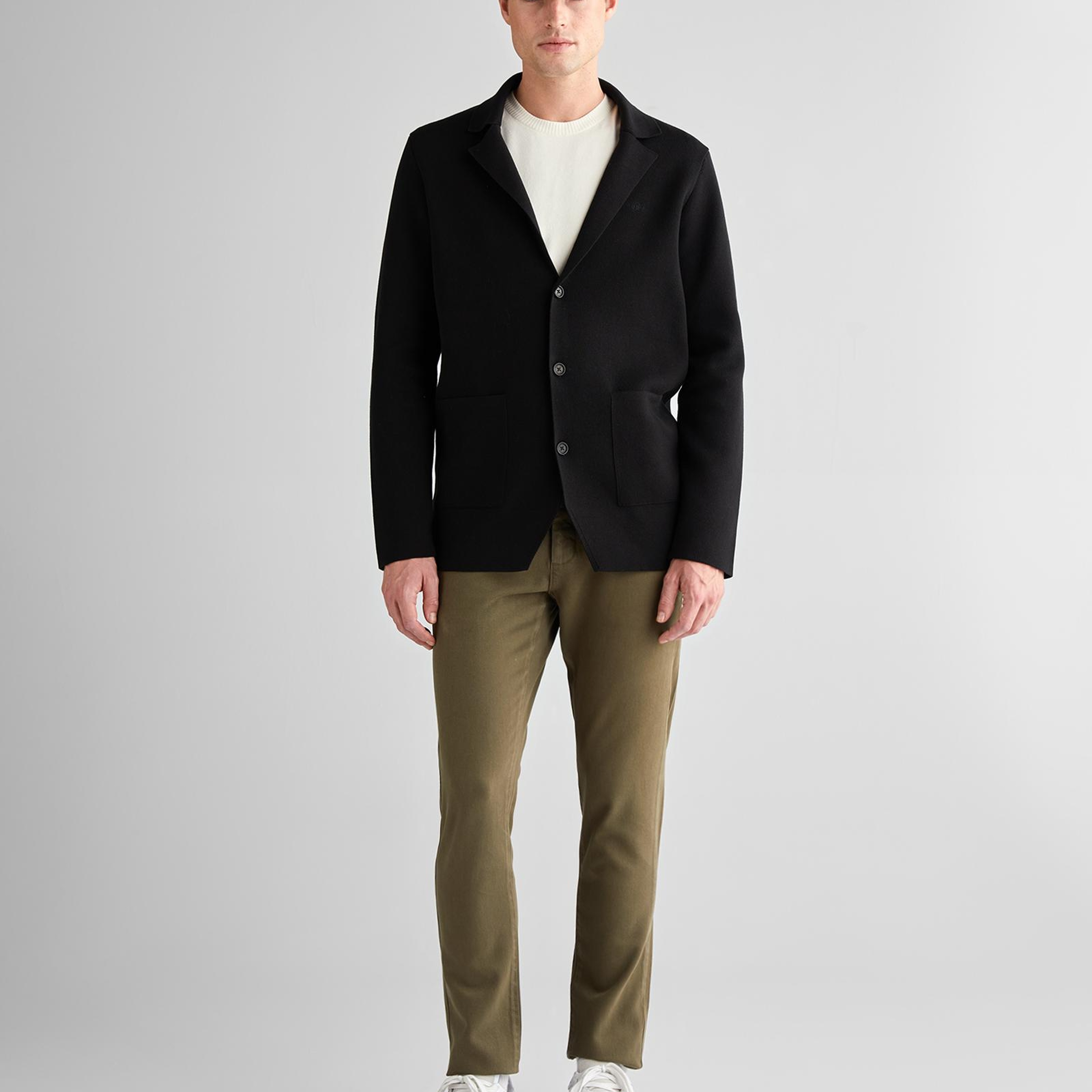 GANT Erkek Siyah Relaxed Fit Kruvaze Ceket