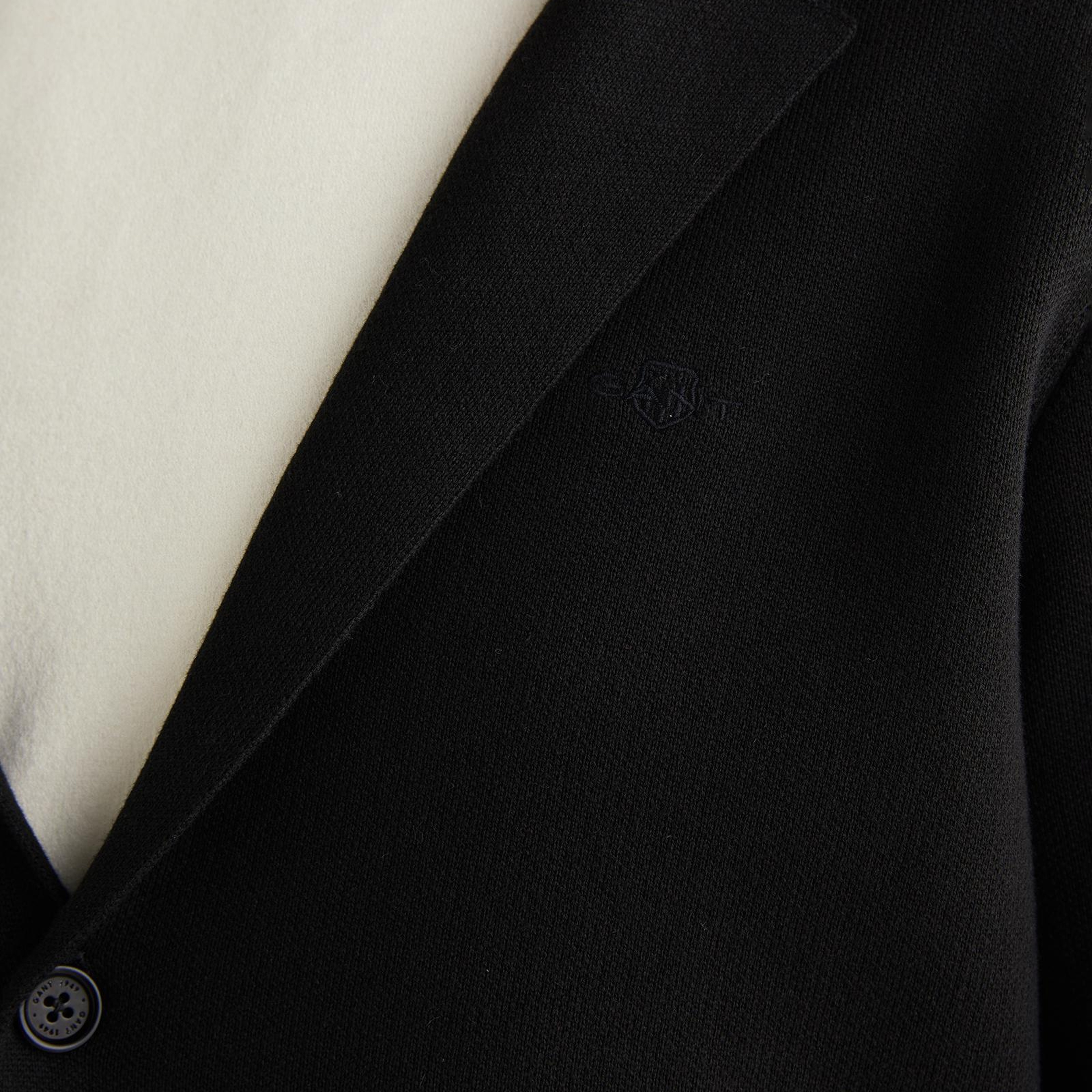GANT Erkek Siyah Relaxed Fit Kruvaze Ceket