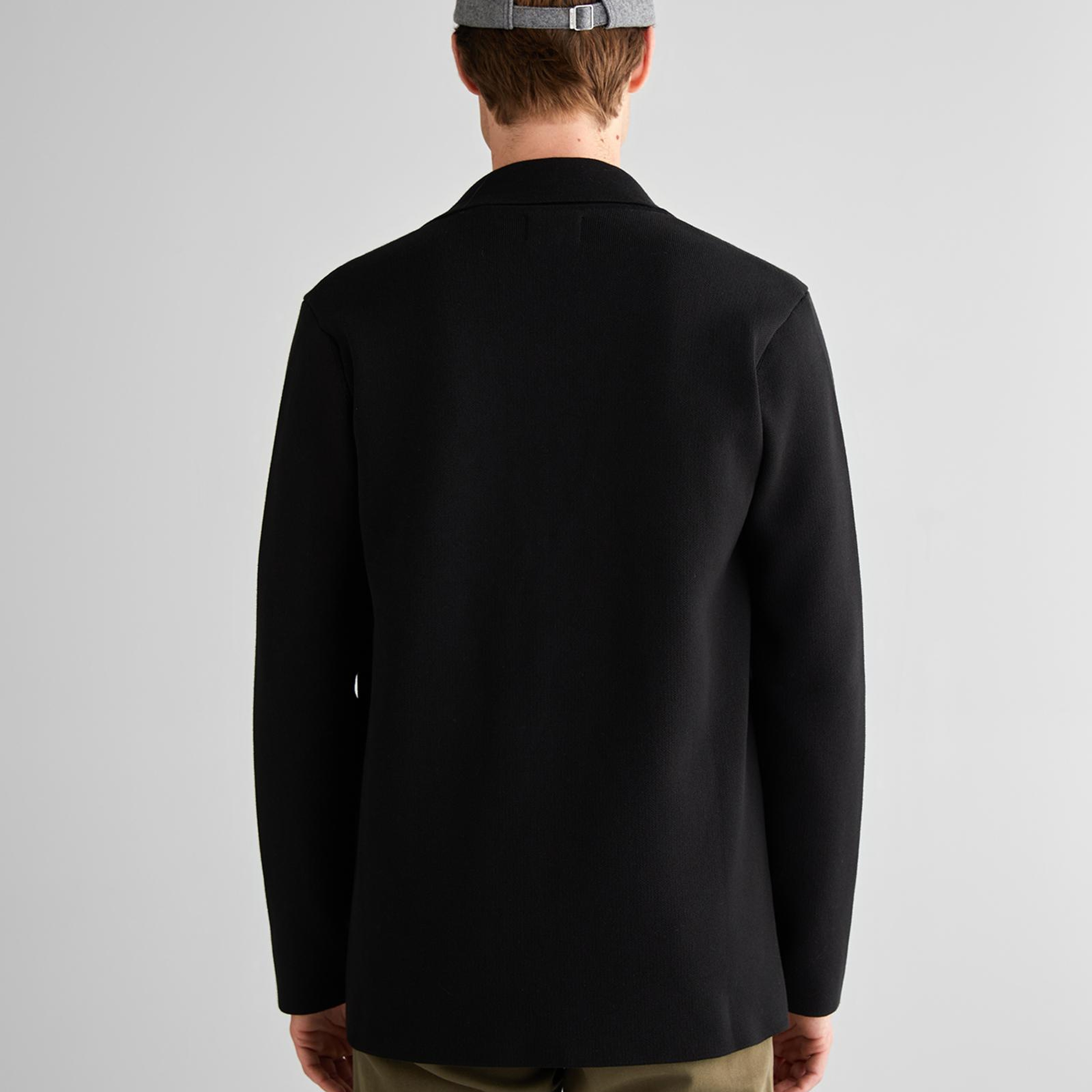 GANT Erkek Siyah Relaxed Fit Kruvaze Ceket