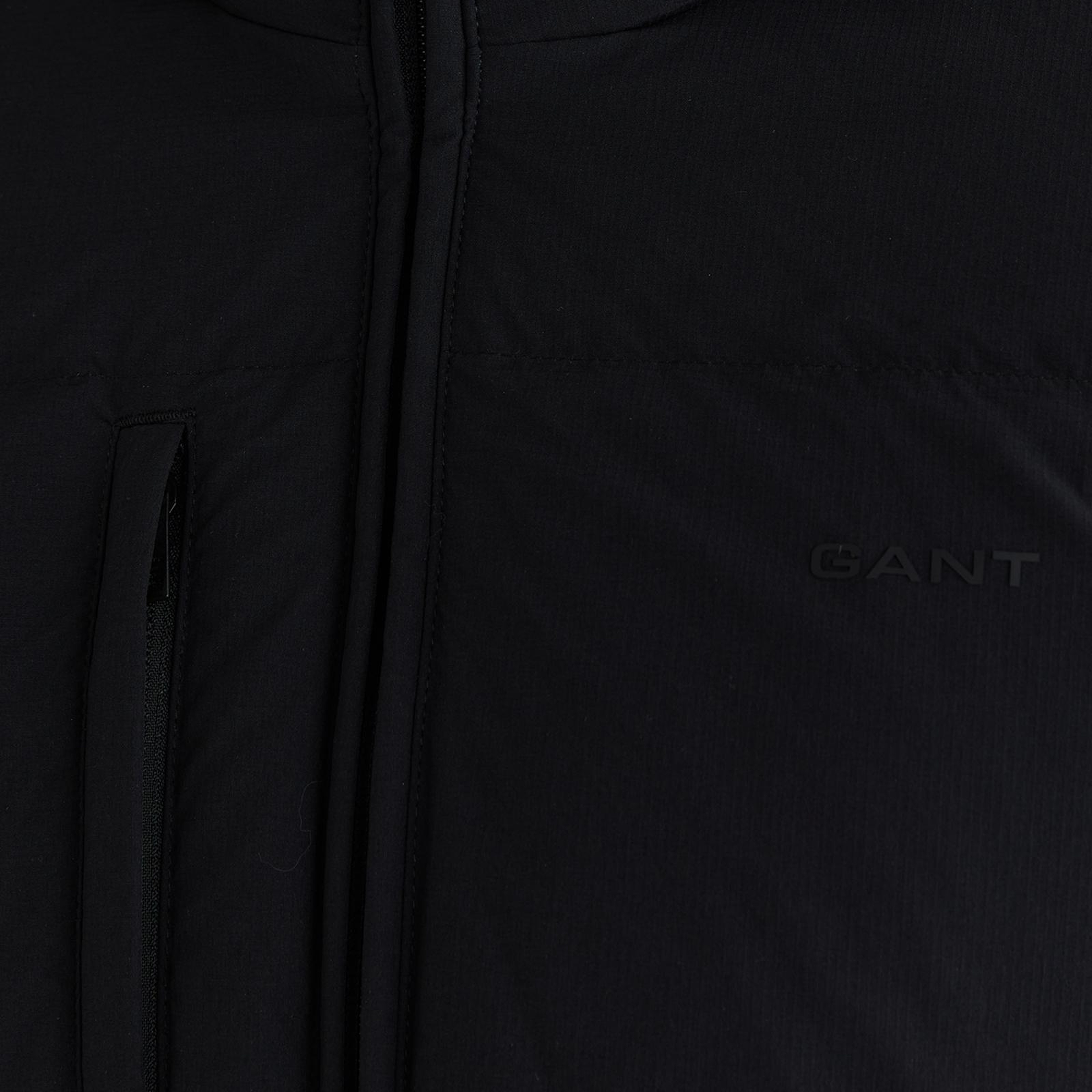 GANT Erkek Siyah Regular Fit Fermuarlı Mont
