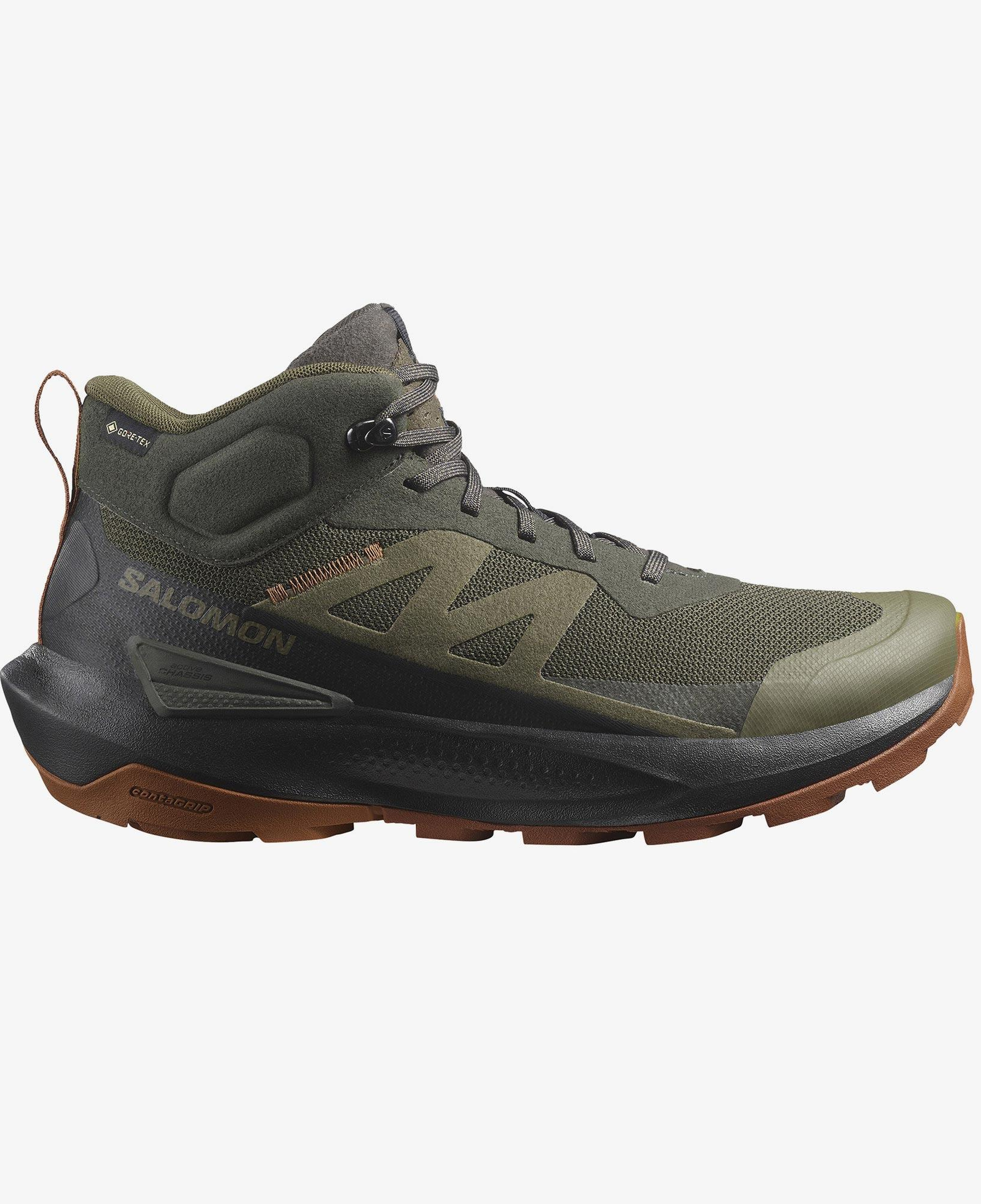 Salomon Elixir Activ Mid Gore-Tex Erkek Haki Bot