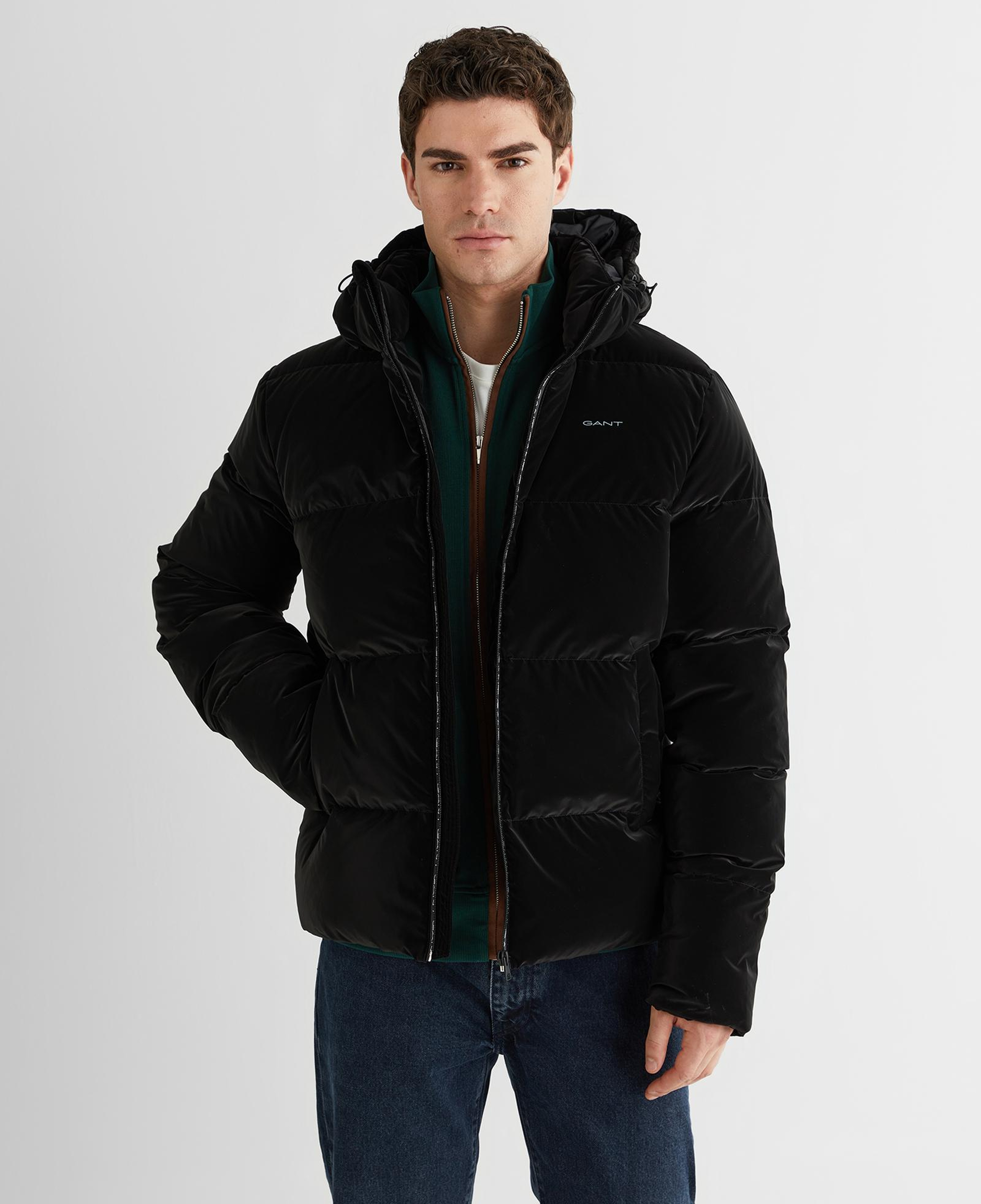 GANT Erkek Siyah Regular Fit Fermuarlı Mont