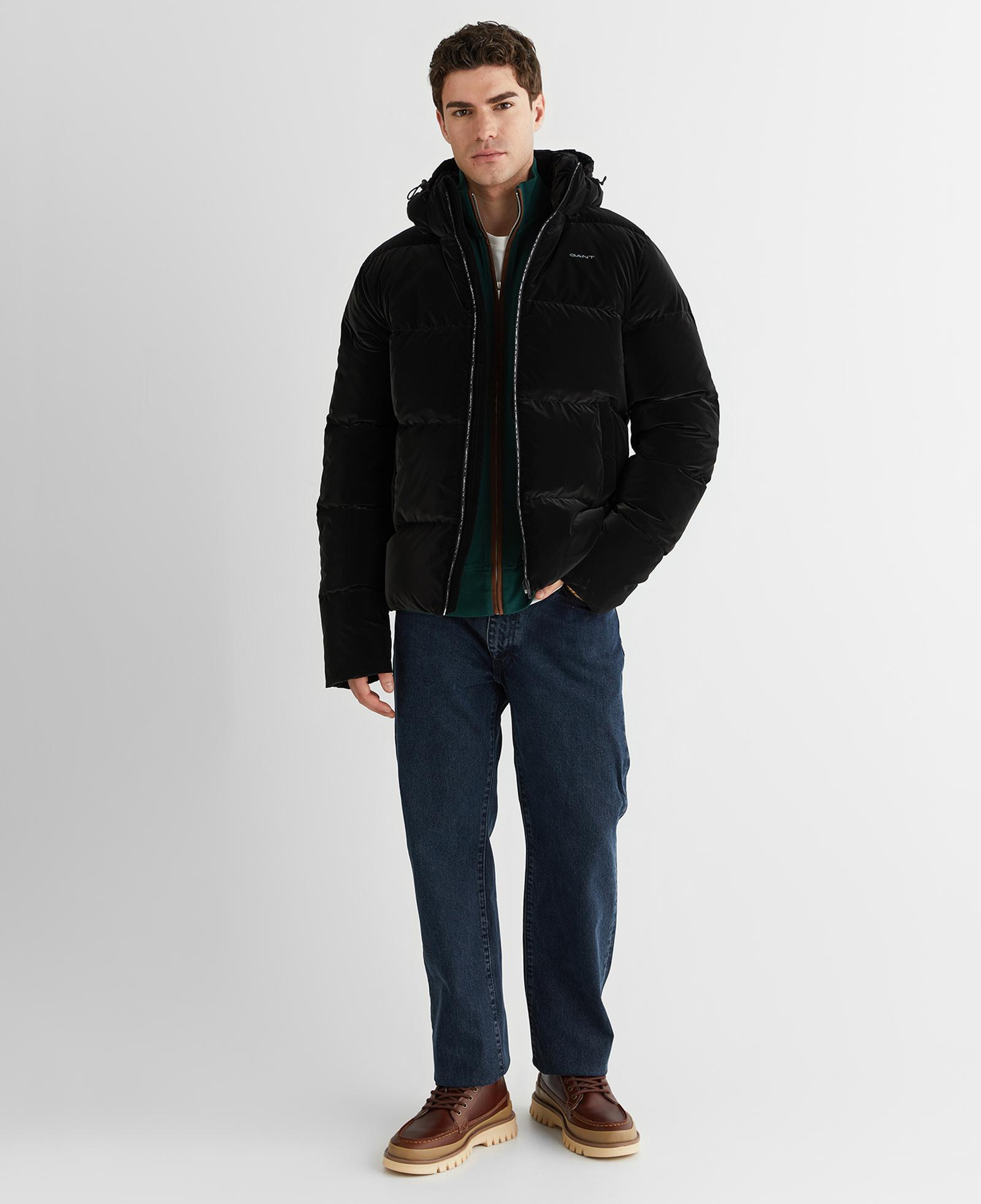 GANT Erkek Siyah Regular Fit Fermuarlı Mont