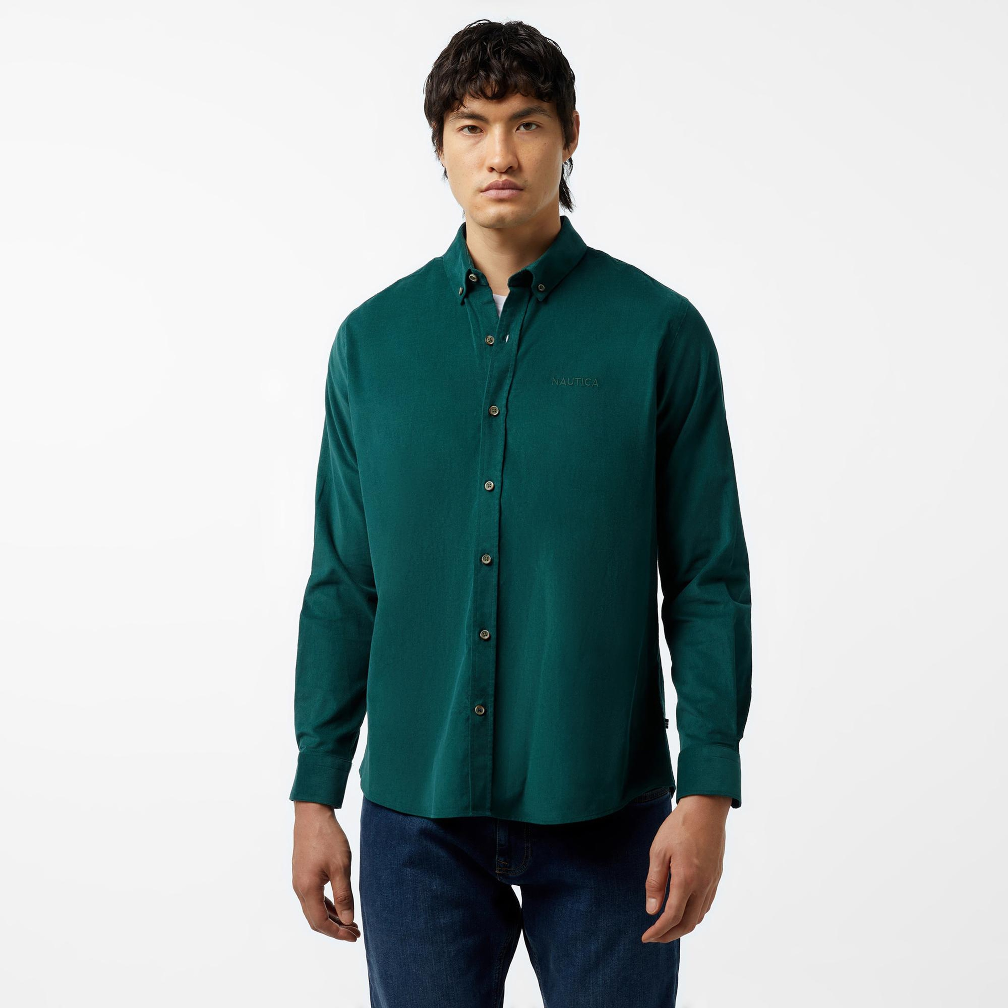 Nautica Erkek Yeşil Classic Fit Gömlek