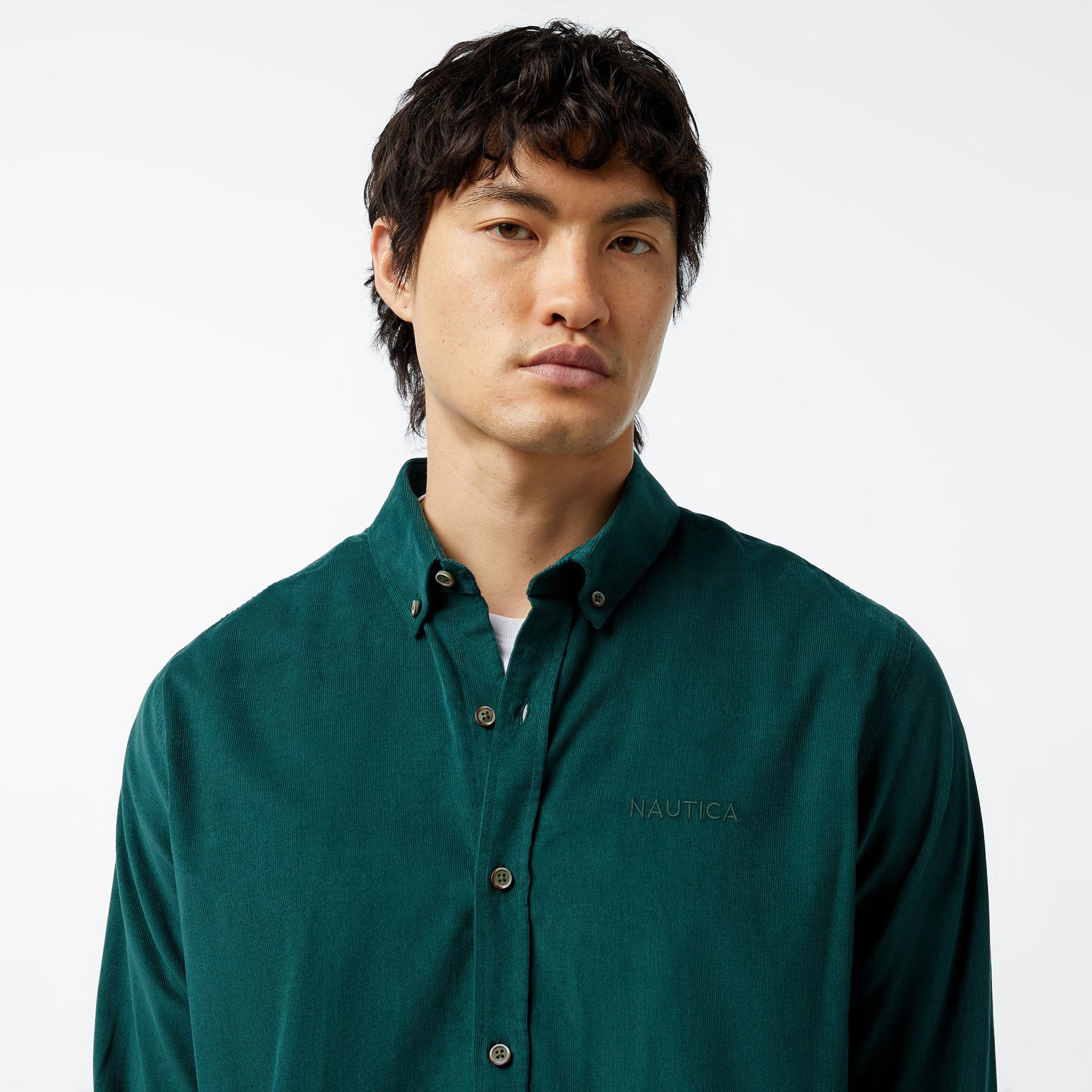 Nautica Erkek Yeşil Classic Fit Gömlek