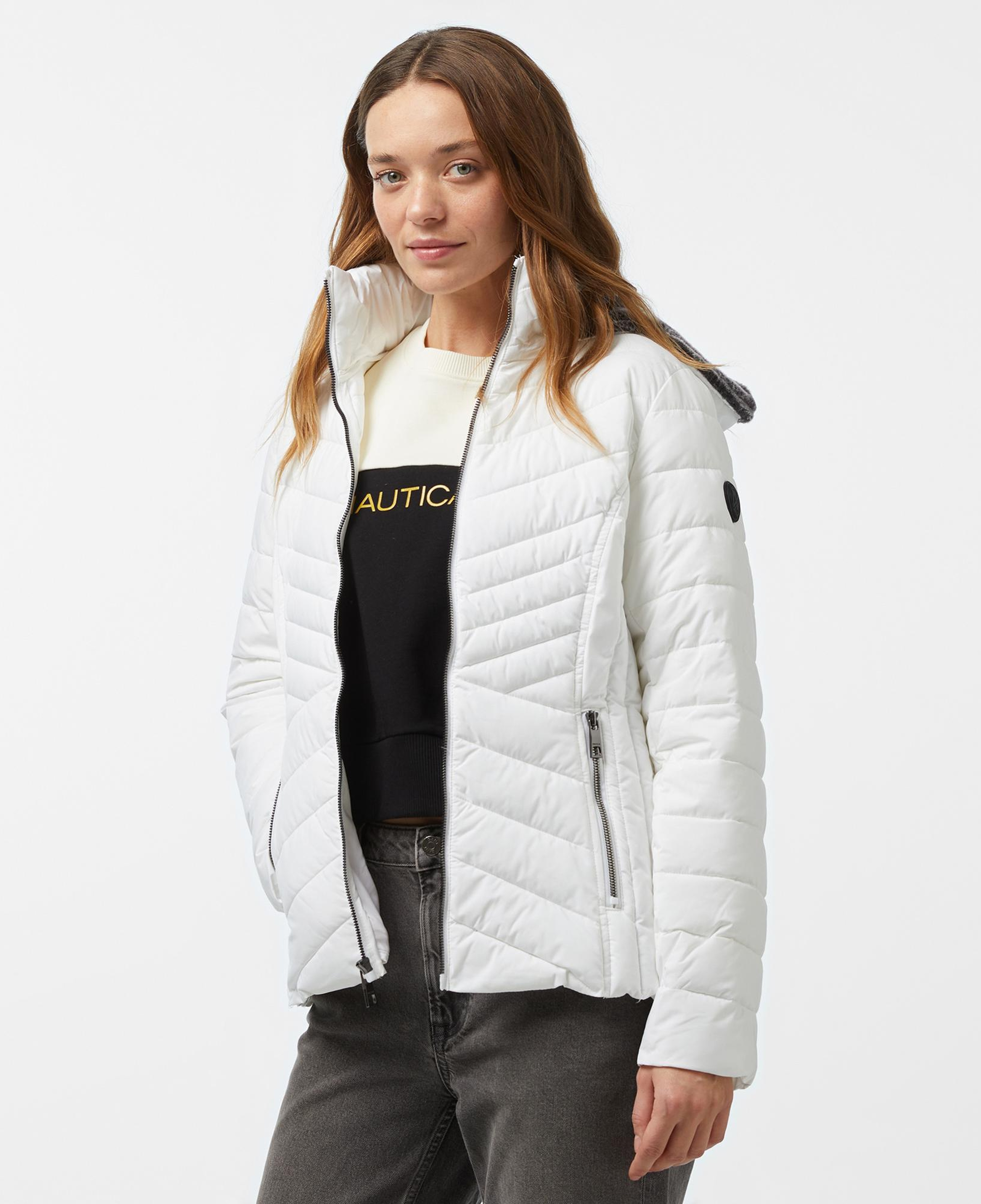 Nautica Kadın Beyaz Mont