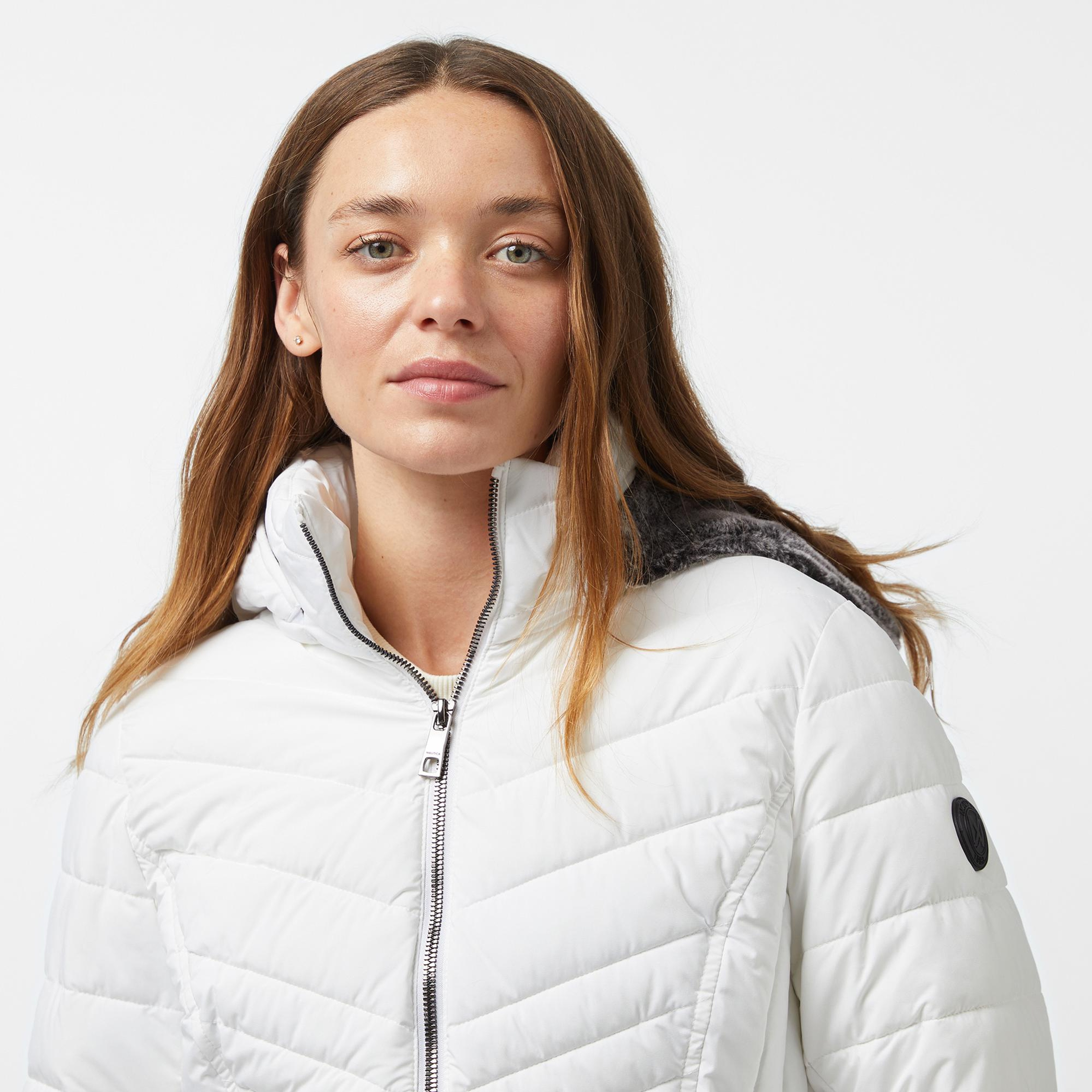 Nautica Kadın Beyaz Mont