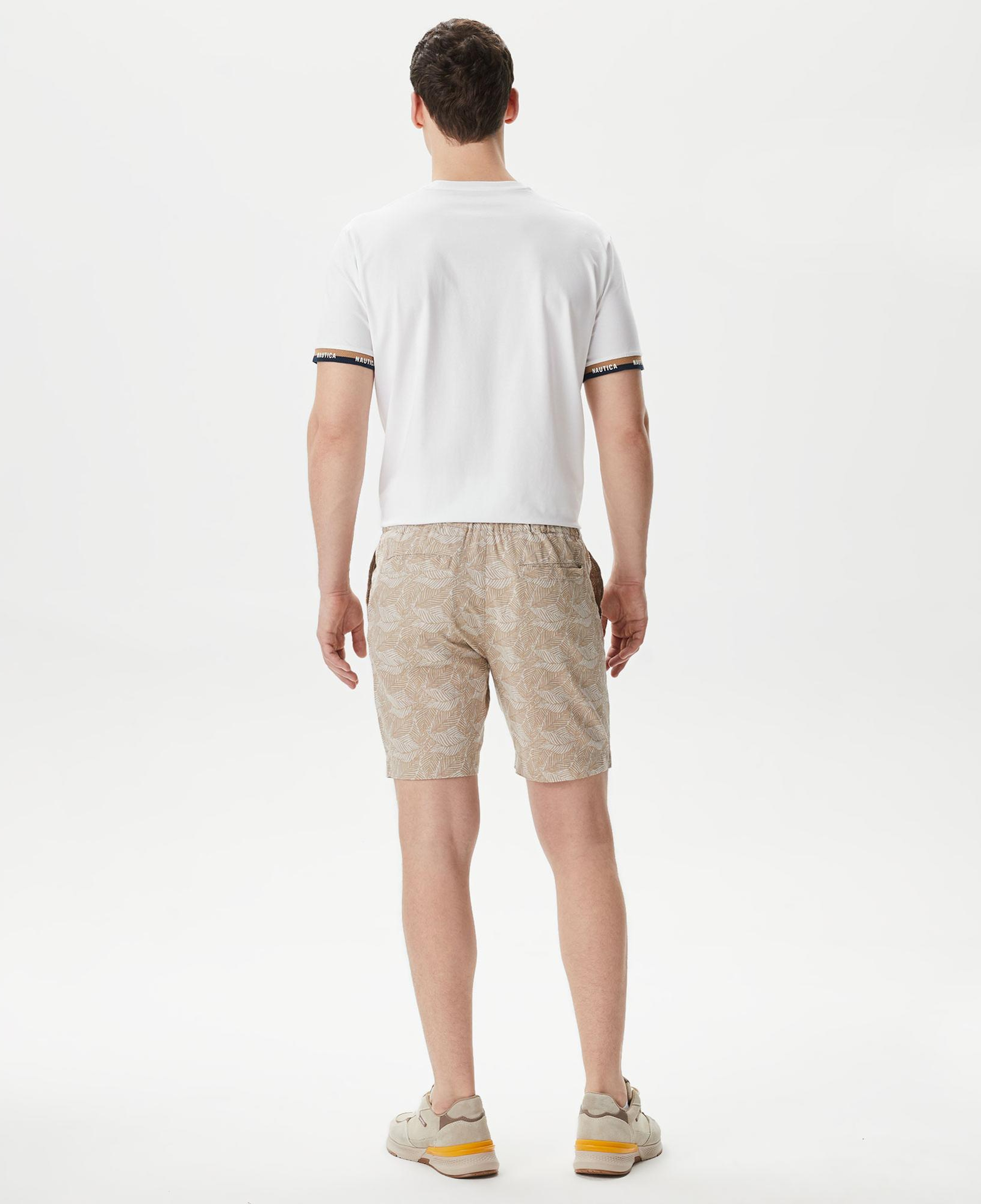 Nautica Erkek Bej Keten Bermuda