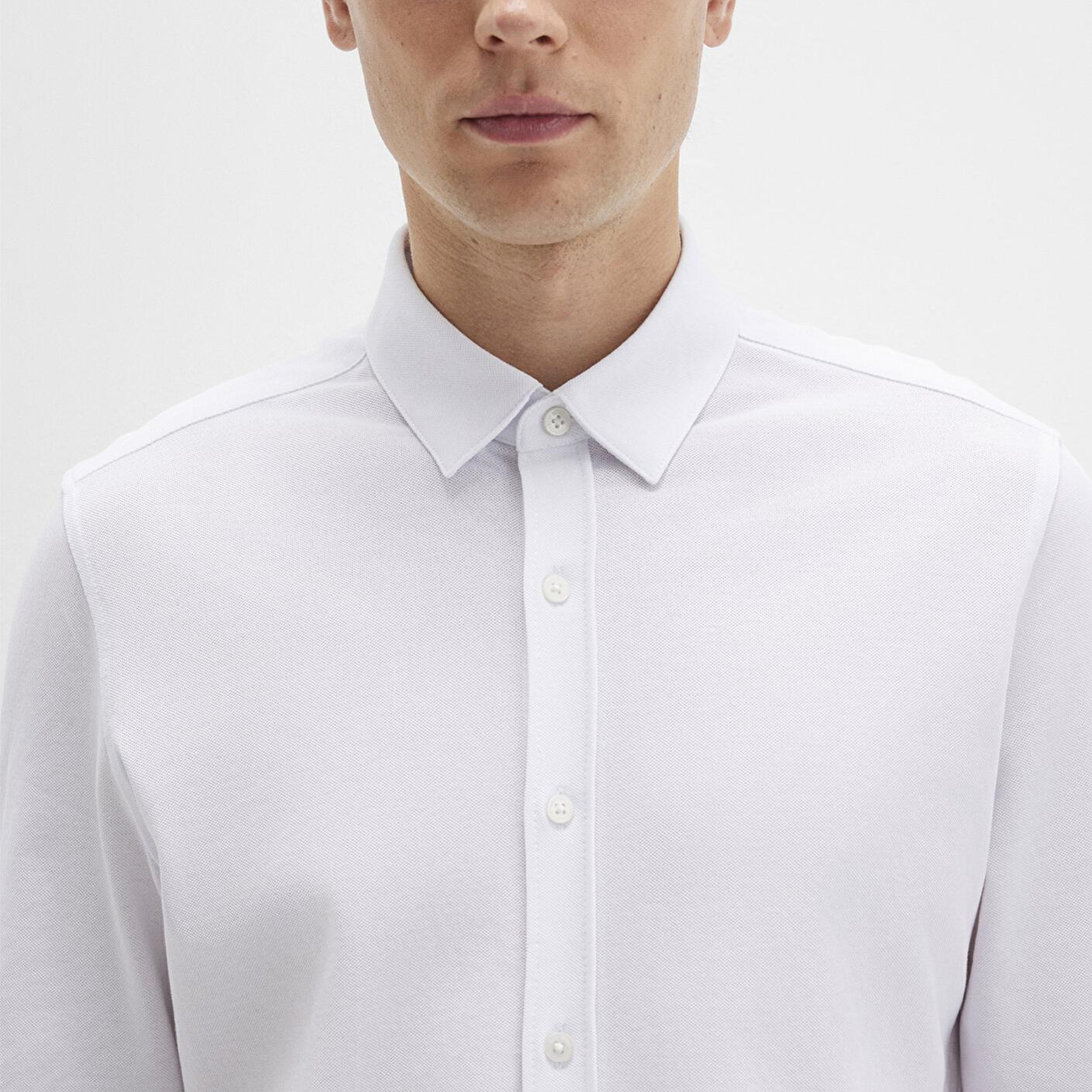 Mavi Mavi Black Beyaz Örme Gömlek Slim Fit / Dar Kesim 0211660-620