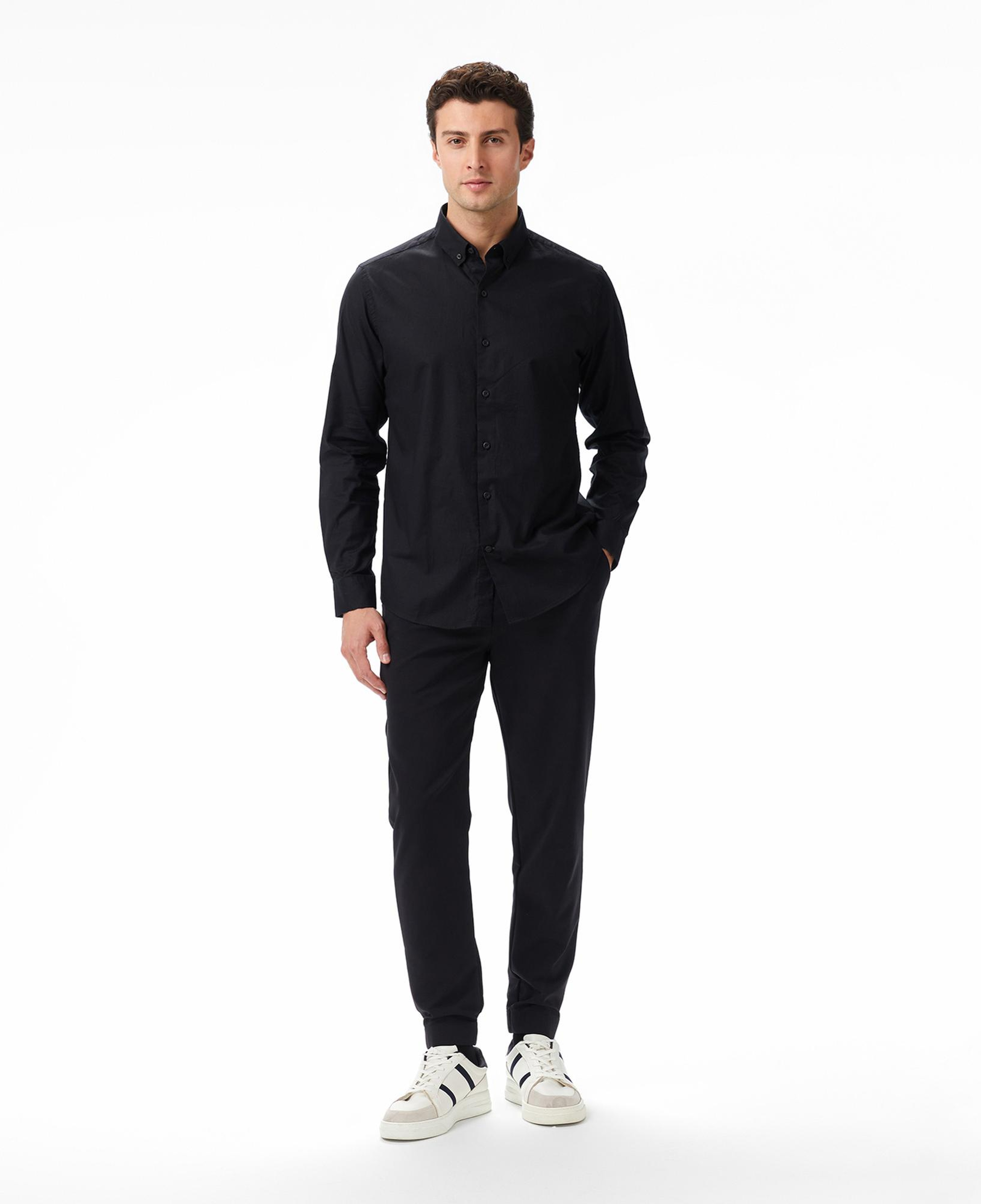 Nautica Erkek Siyah Slim Fit Gömlek