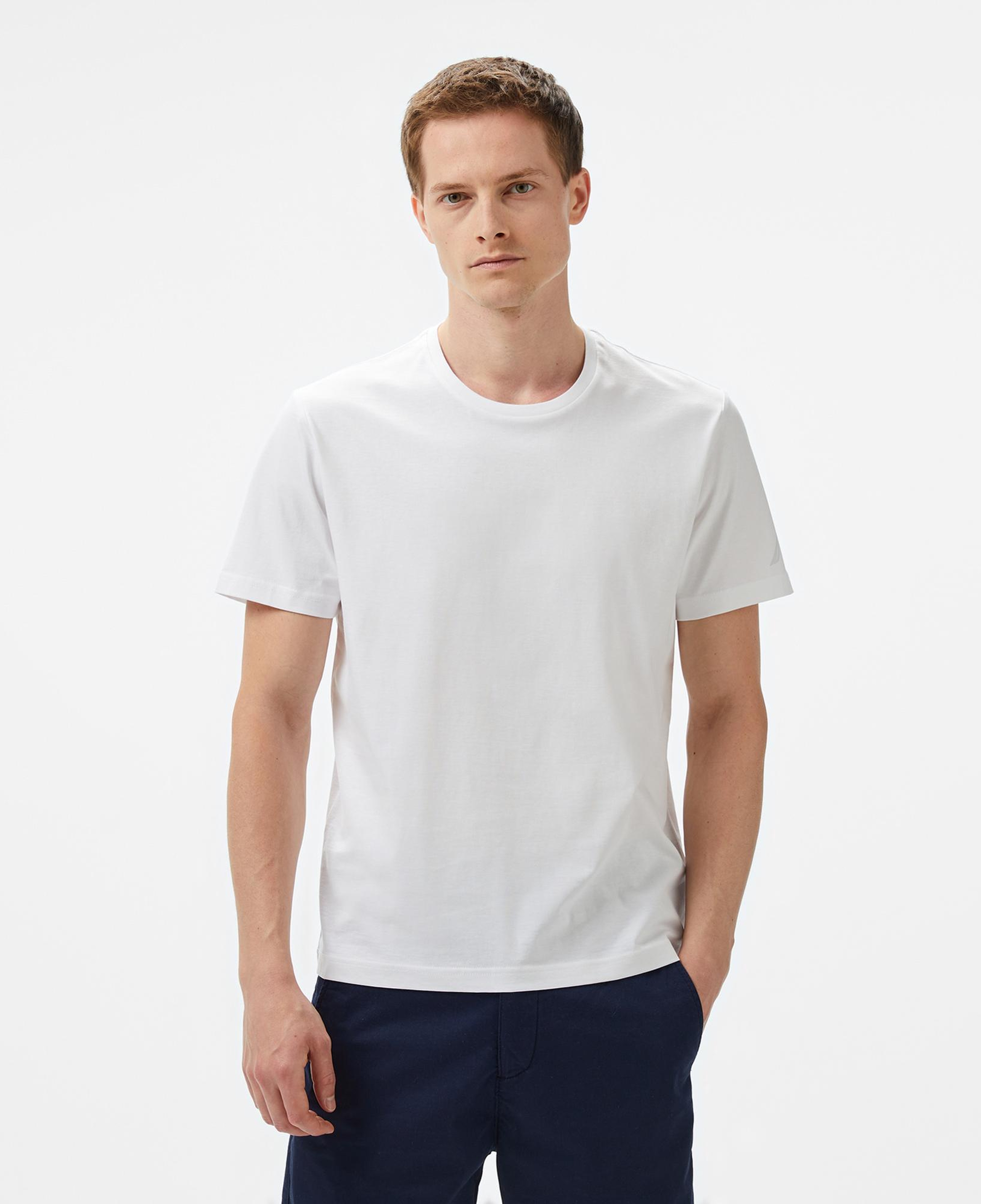Nautica Erkek Beyaz Regular Fit T-Shirt