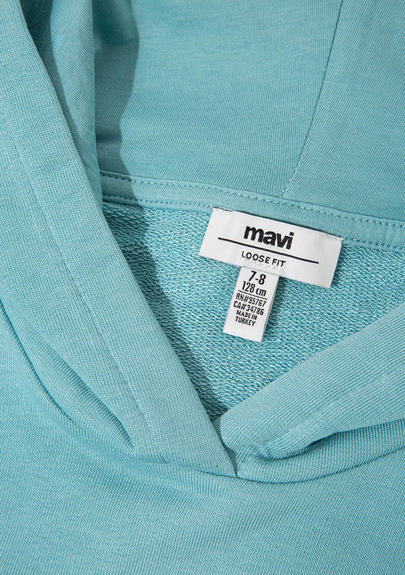 Mavi Mavi Logo Baskılı Yeşil Sweatshirt 7S10124-71748