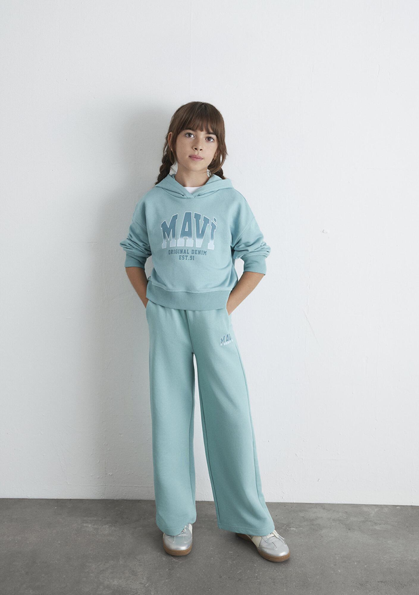 Mavi Mavi Logo Baskılı Yeşil Sweatshirt 7S10124-71748