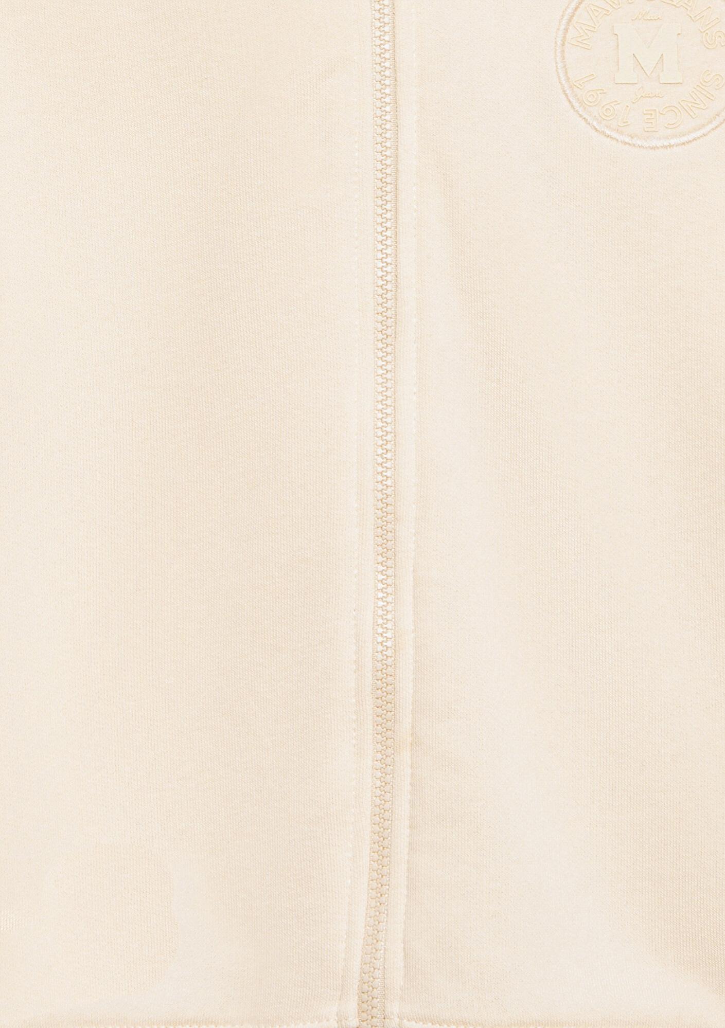 Mavi Mavi Patch Logo Fermuarlı Bej Sweatshirt 7S10144-70072