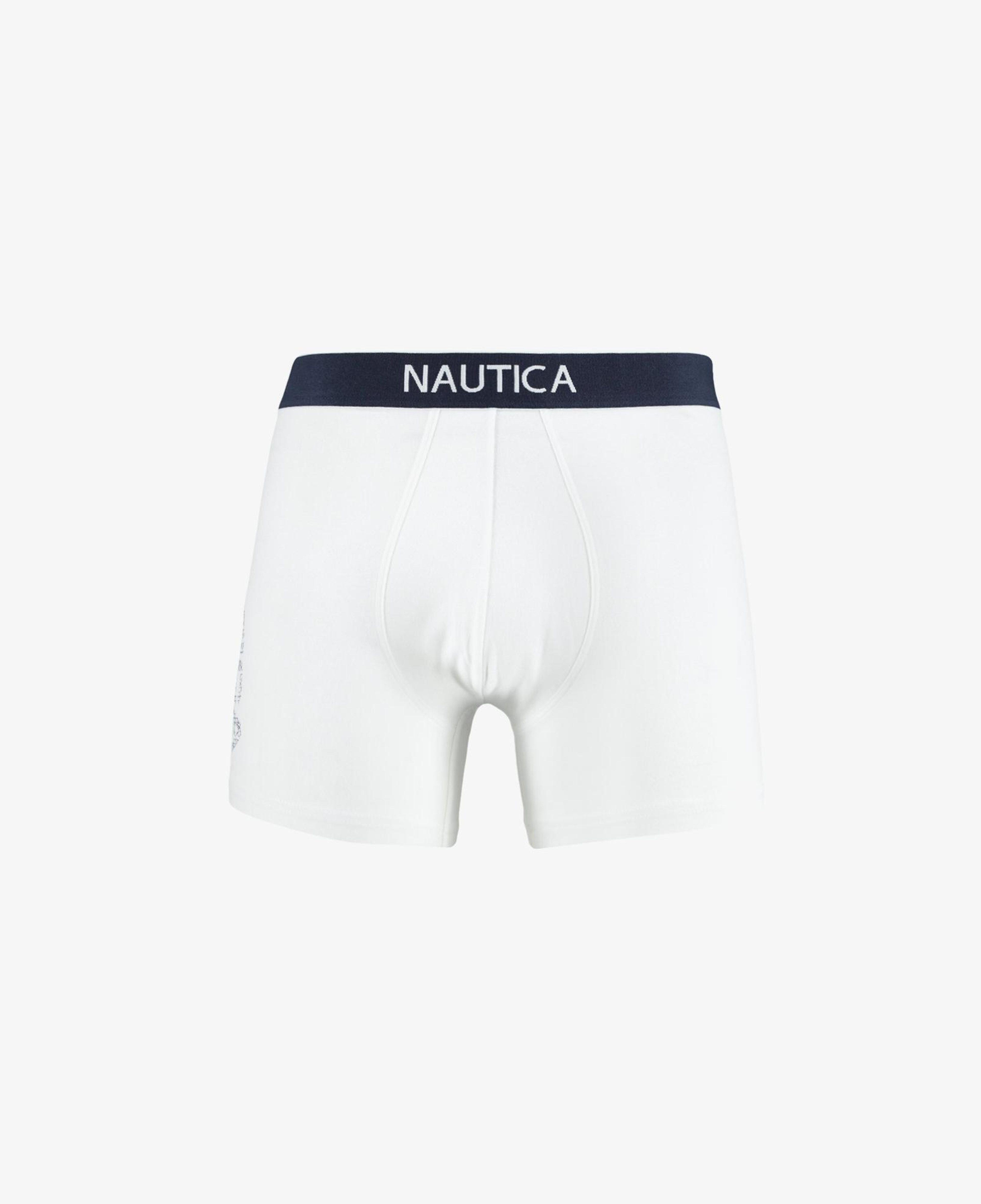 Nautica Erkek Beyaz Desenli 3'lü Boxer