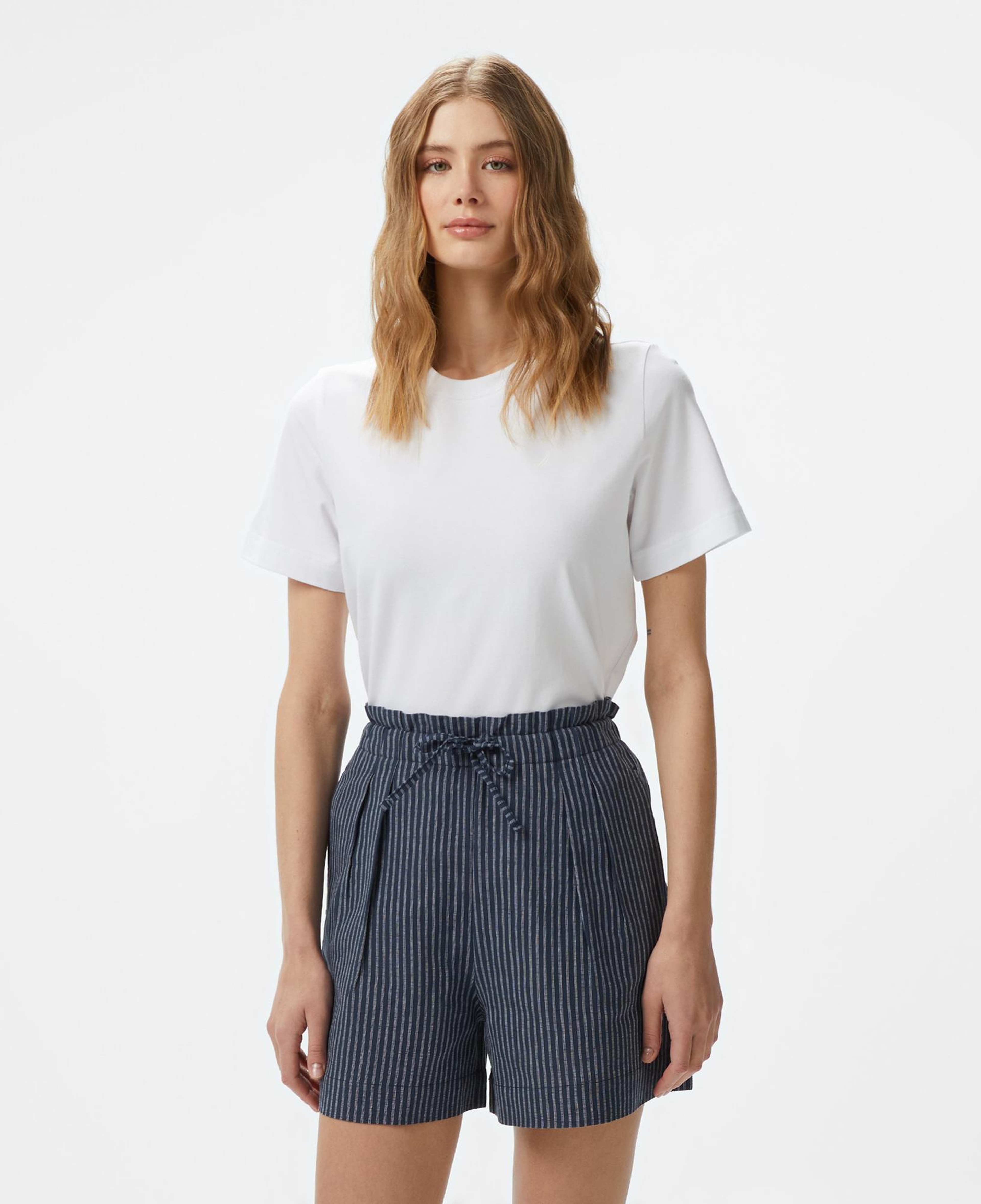 Nautica Kadın Beyaz Regular Fit Kısa Kollu T-Shirt