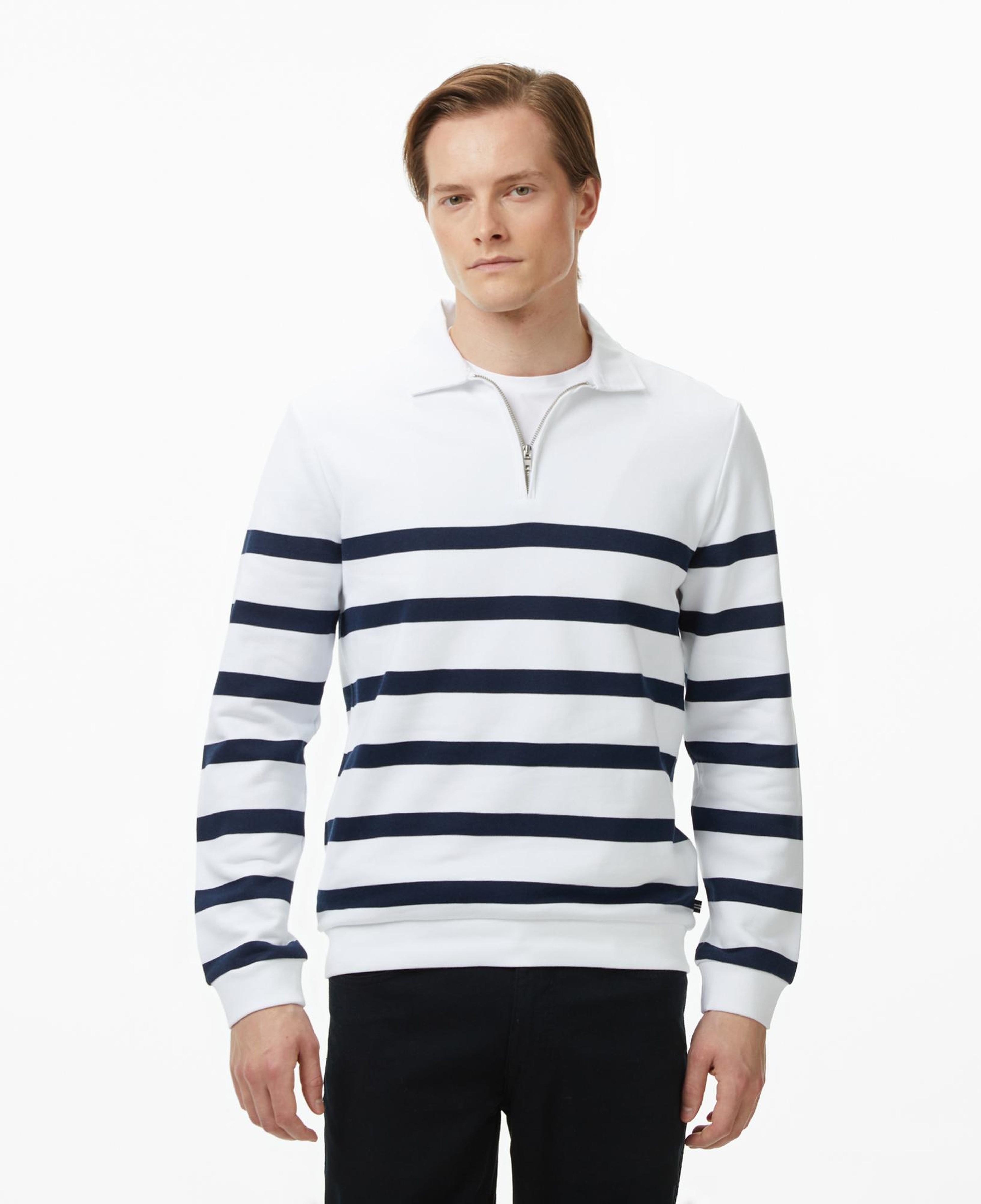 Nautica Erkek Beyaz Regular Fit Uzun Kollu Triko