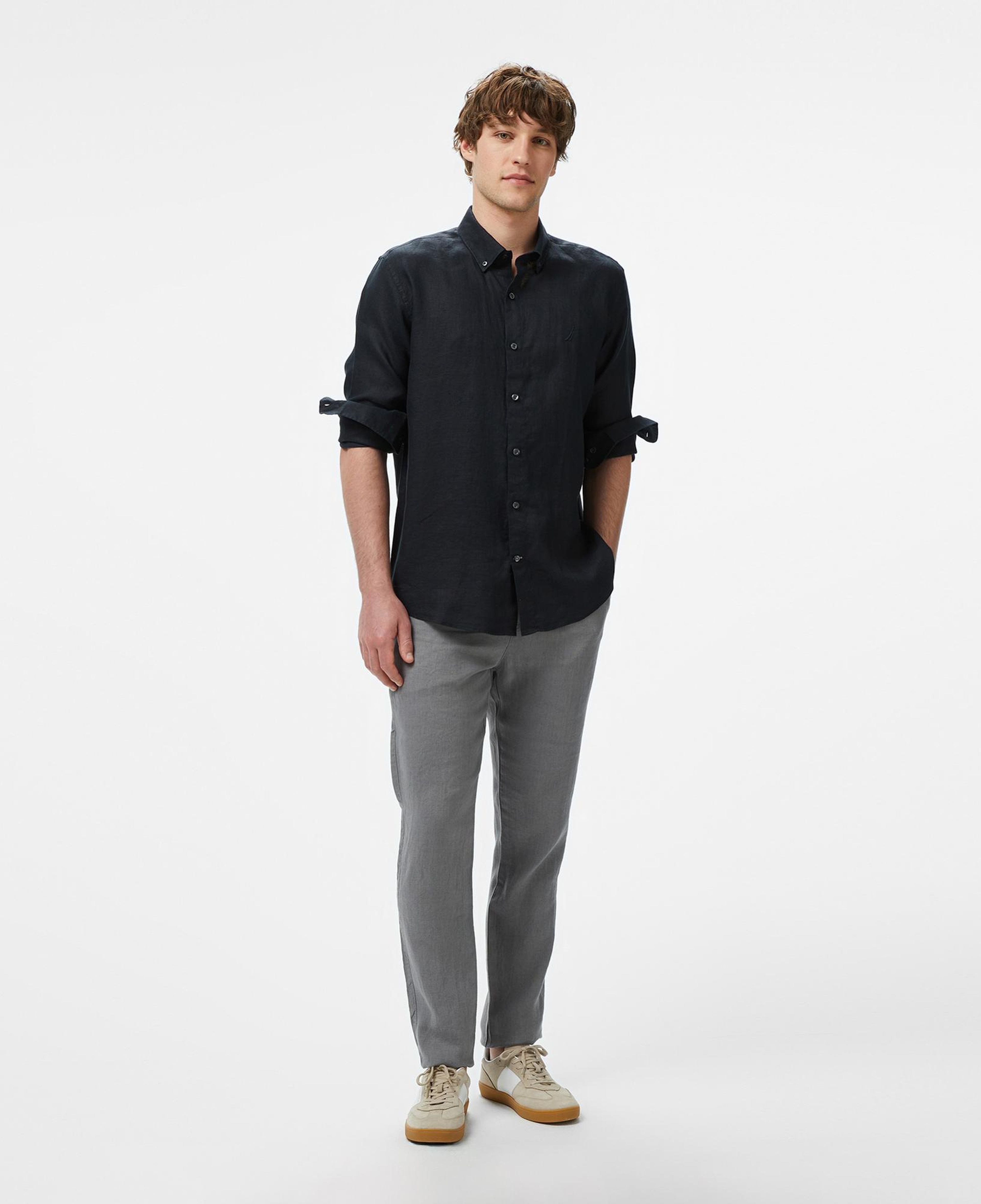 Nautica Erkek Gri Jogger Keten Pantolon