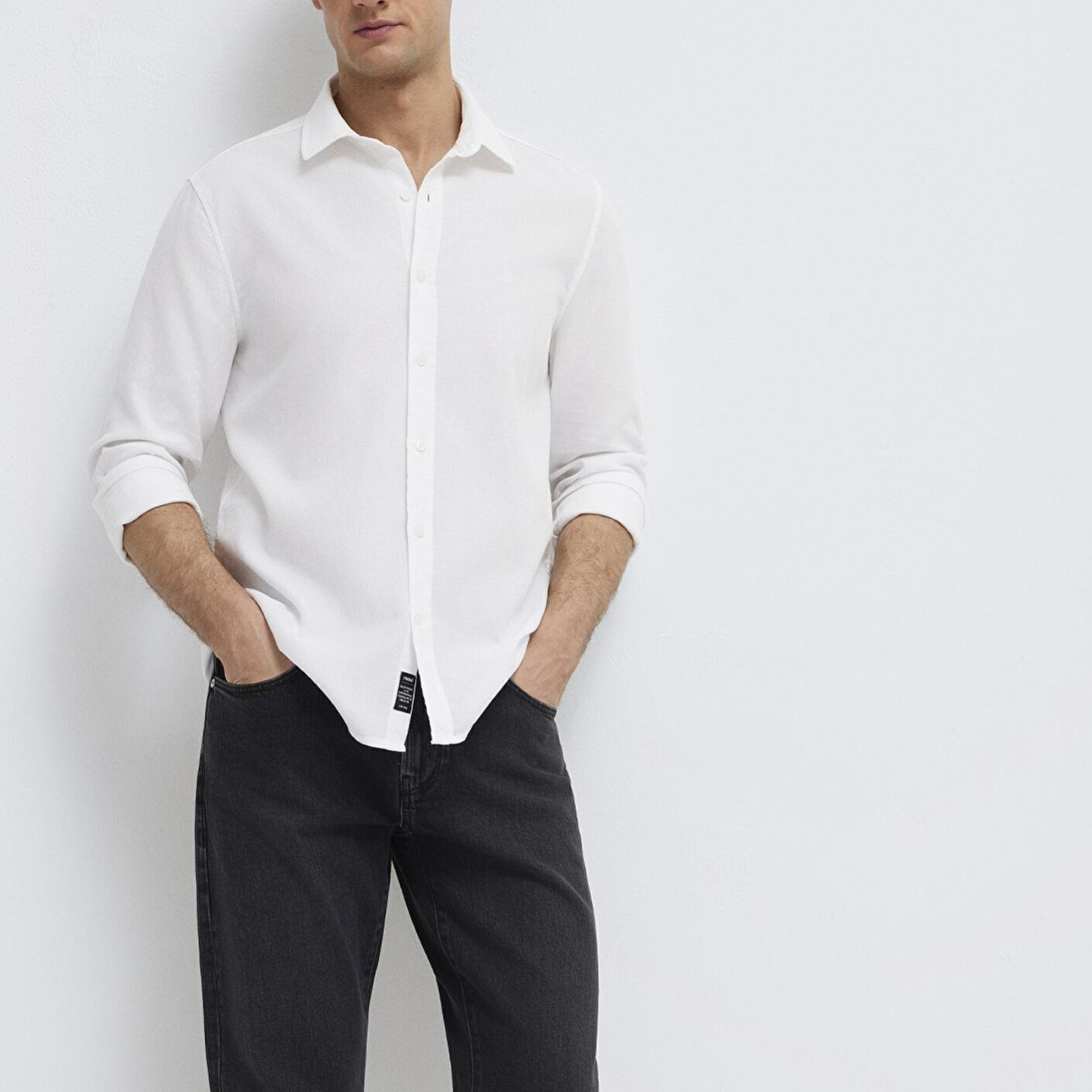 Mavi Beyaz Gömlek Slim Fit / Dar Kesim 0211656-620