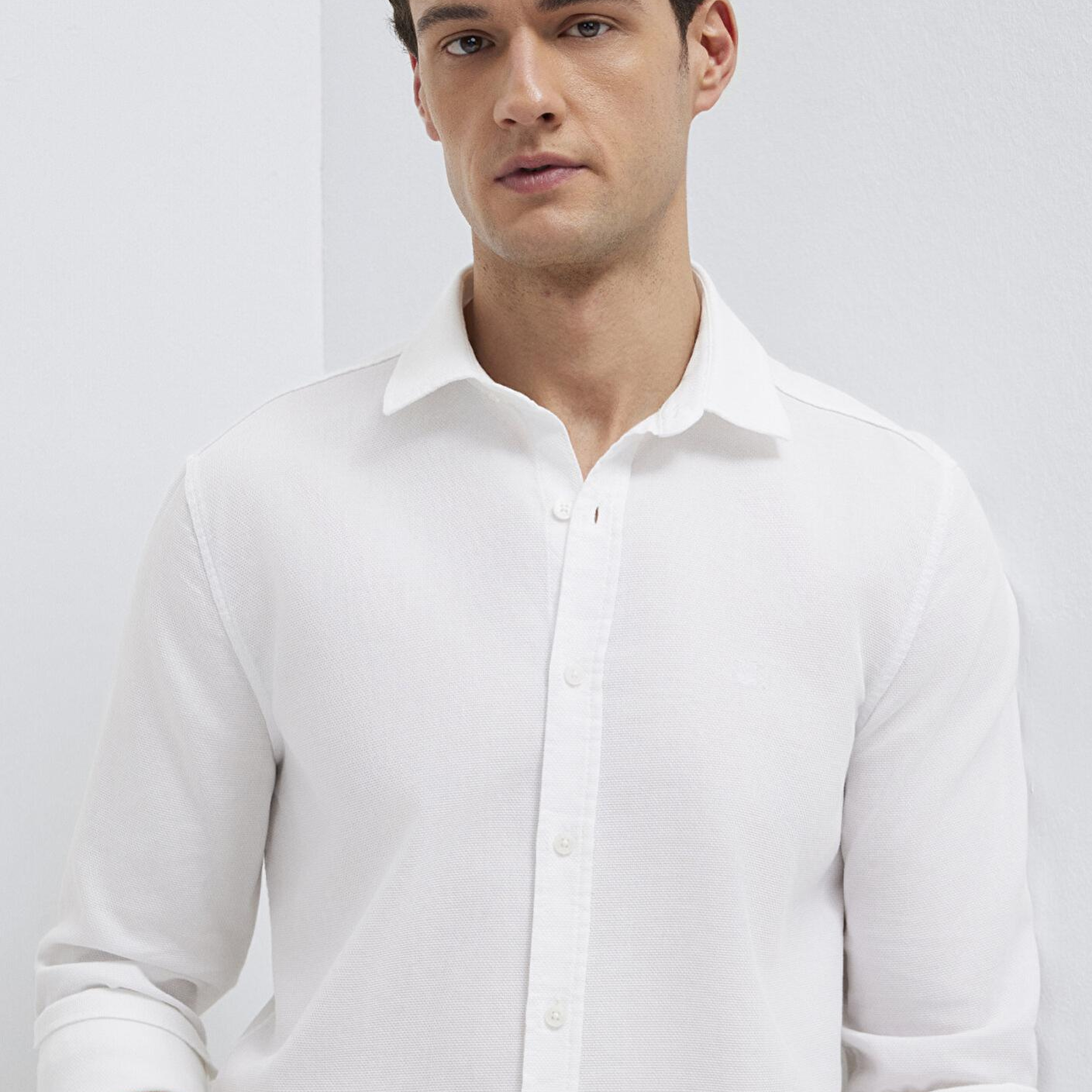 Mavi Beyaz Gömlek Slim Fit / Dar Kesim 0211656-620