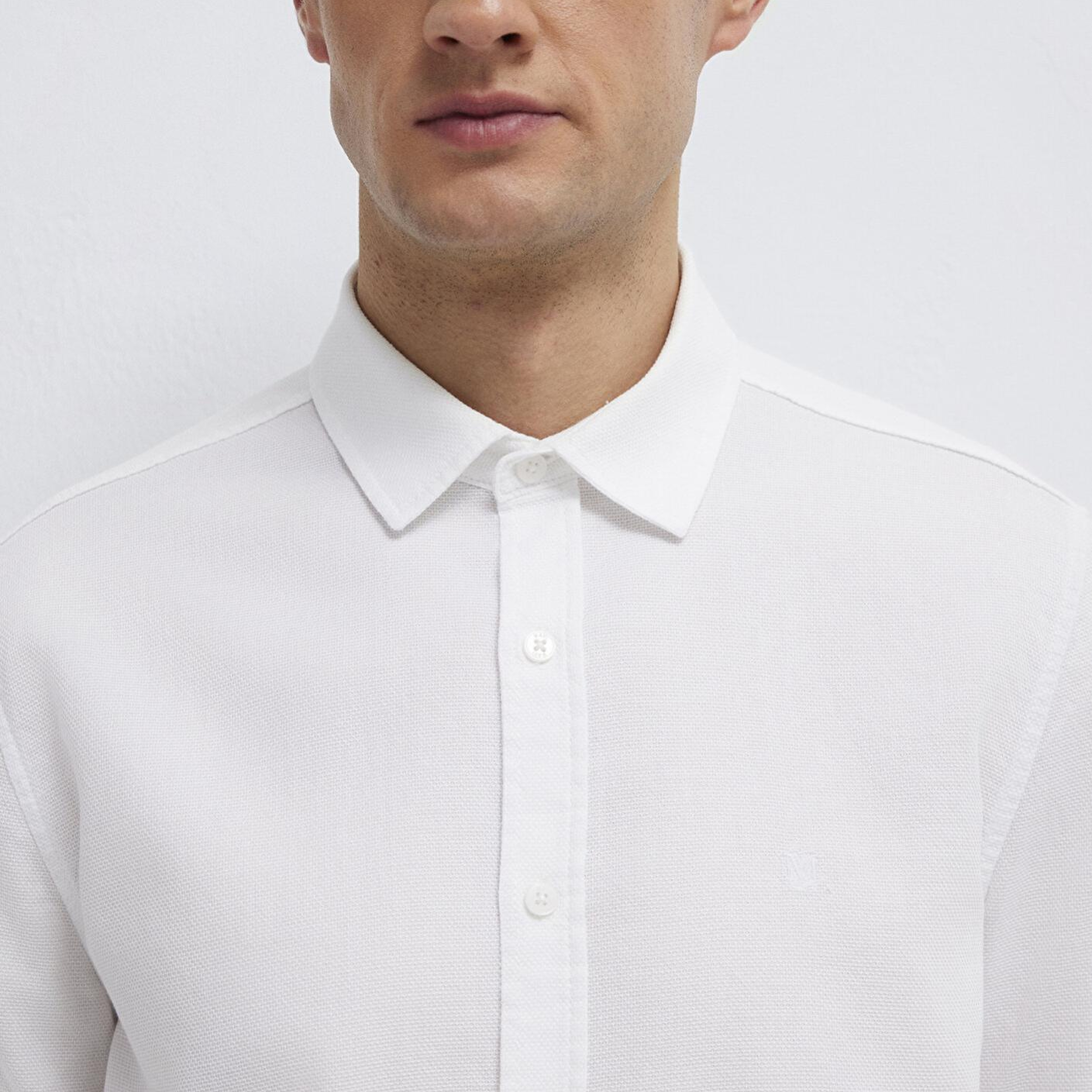 Mavi Beyaz Gömlek Slim Fit / Dar Kesim 0211656-620