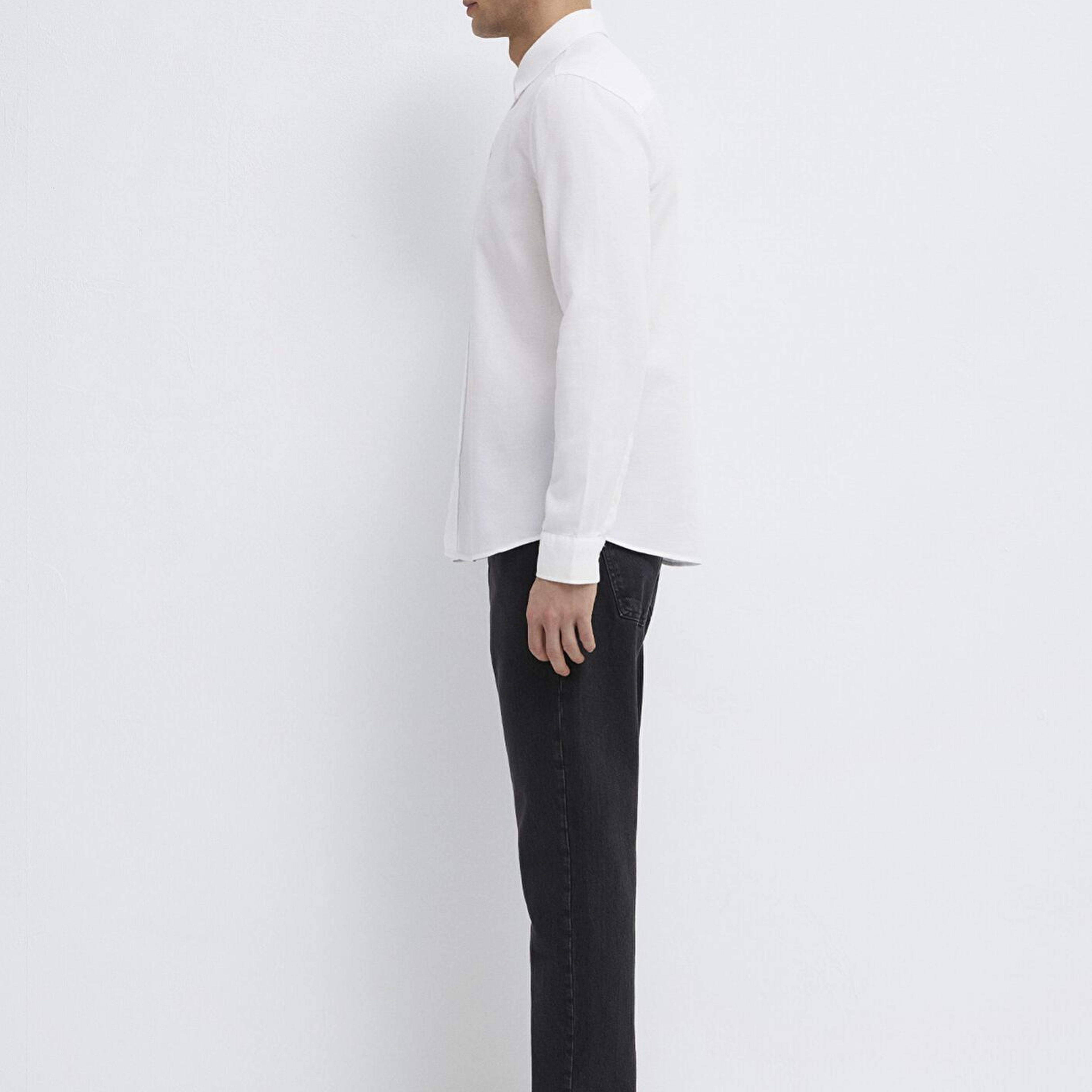 Mavi Beyaz Gömlek Slim Fit / Dar Kesim 0211656-620